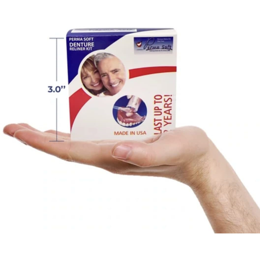 Perma Soft Denture Reline Kit- 2 Boxes (Relines 4 Dentures)