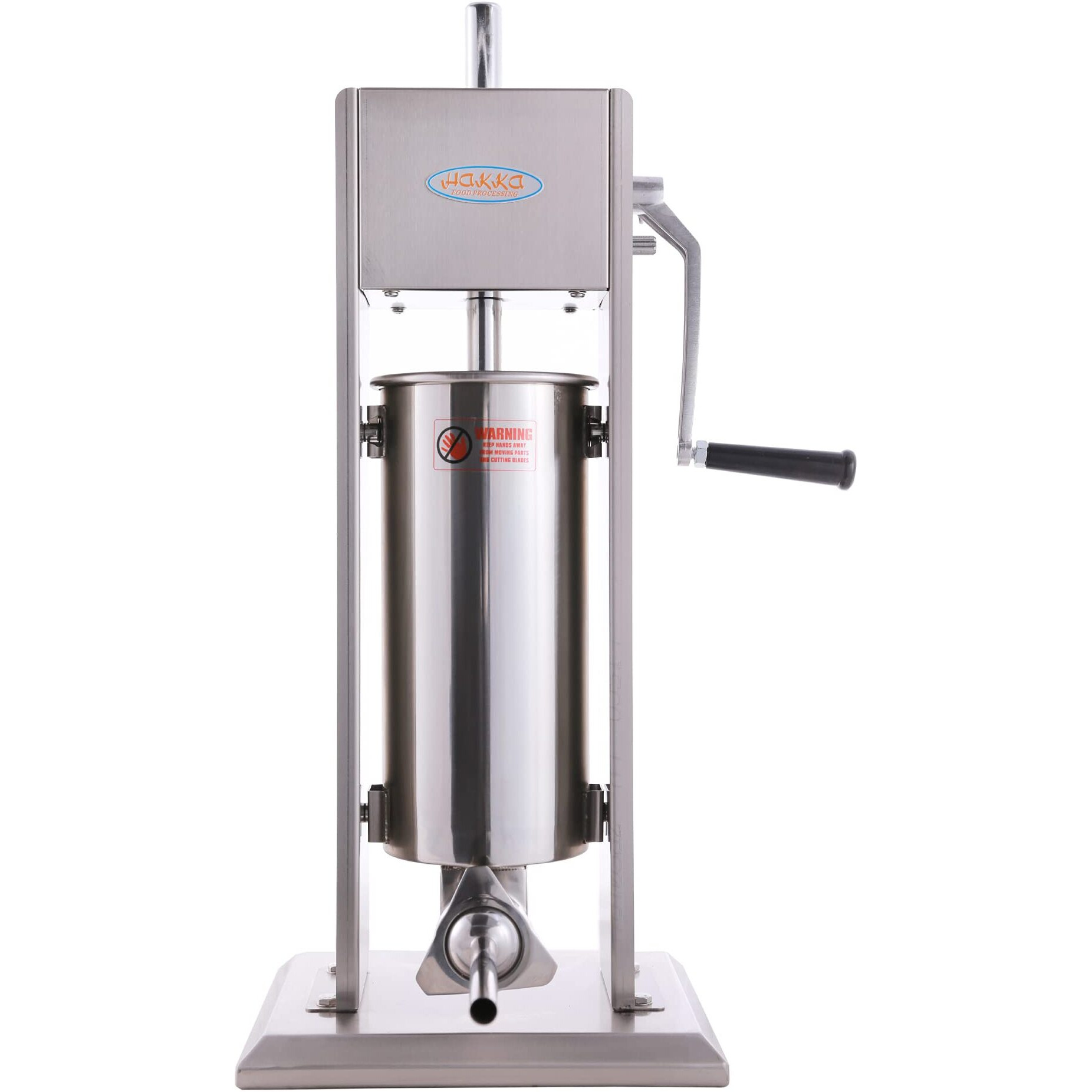 Hakka 11 Lb/5 L Sausage Stuffer 2 Speed Stainless Steel Vertical Sausage Maker