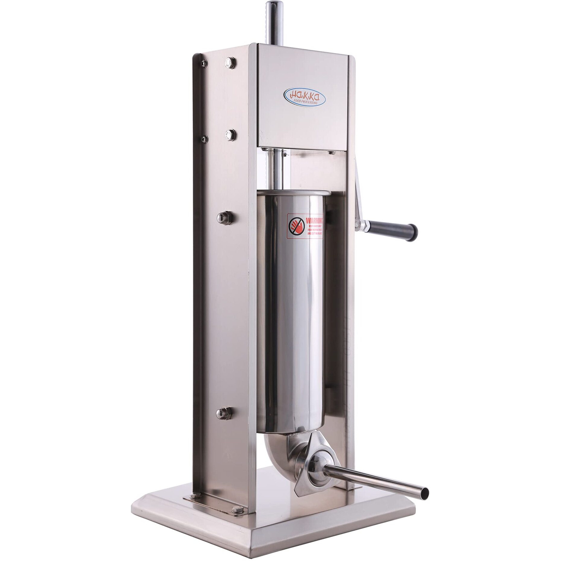 Hakka 11 Lb/5 L Sausage Stuffer 2 Speed Stainless Steel Vertical Sausage Maker