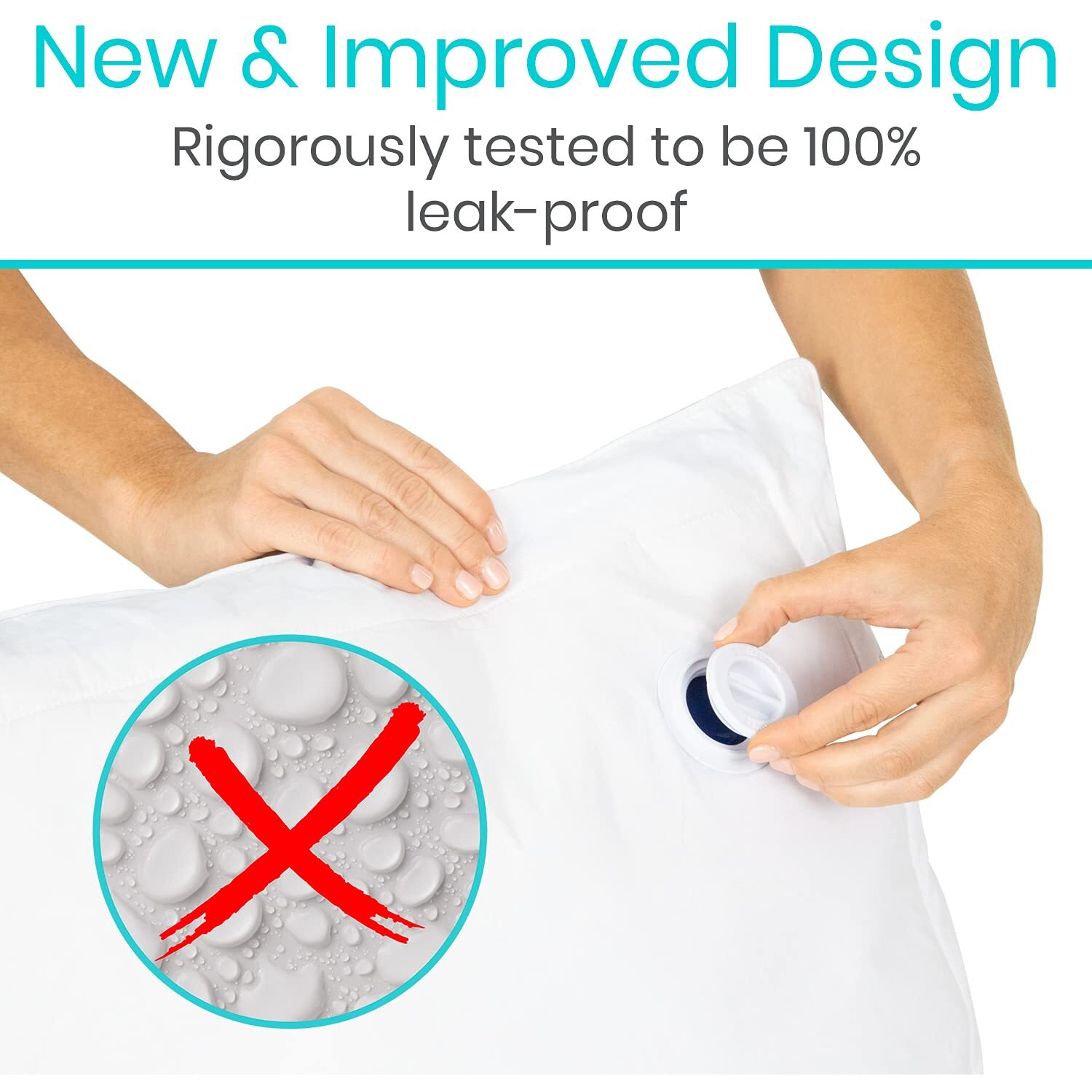 Xtra-Comfort Water Pillow For Sleeping (26 X18 ) - Pillow For Side  Back Sleepers With Neck  Shoulder Pain - Night Sweats Cool Soft Memory Foam Pillow
