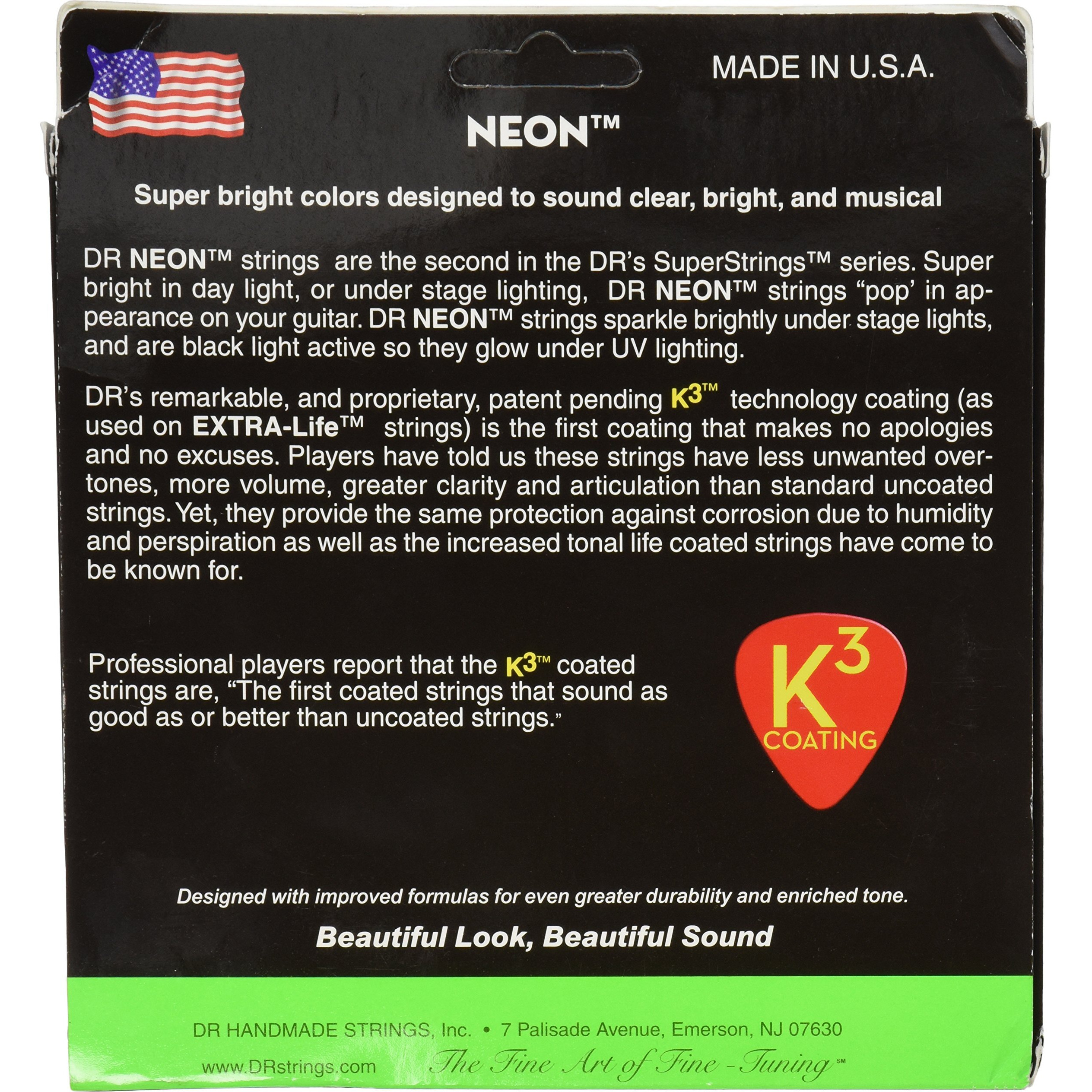 Dr Strings Hi-Def Neon Bass Guitar Strings (Ngb6-30)