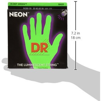 Dr Strings Hi-Def Neon Bass Guitar Strings (Ngb6-30)