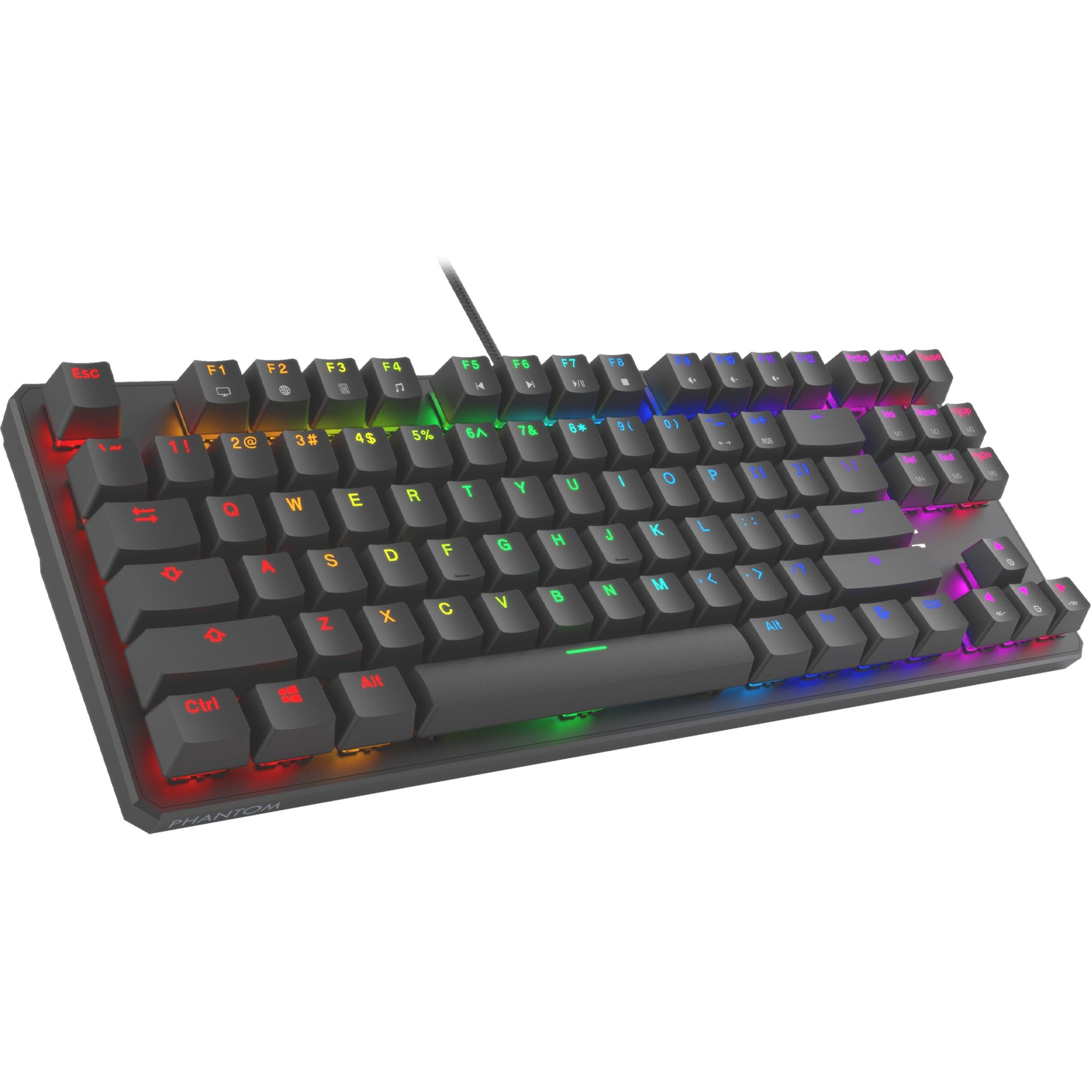 Tecware Phantom 87 Key Mechanical Keyboard  Rgb Led  Outemu Red Switch