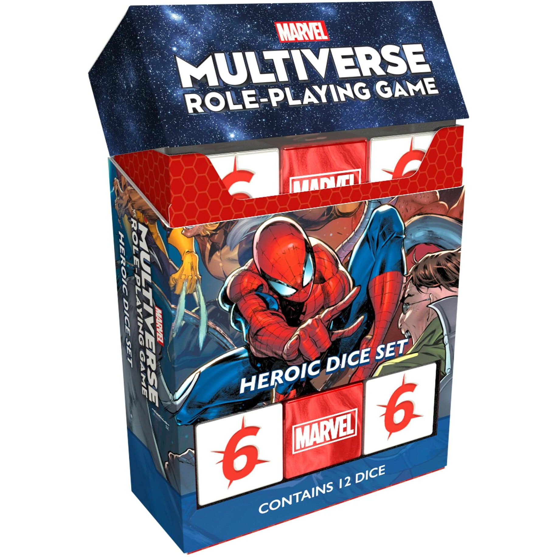 Marvel Multiverse Role-Playing Game Heroic Dice Set Acrylic Dice For Immersive Experience  Official Game Accessory For The Marvel Multiverse Rpg - Made By Cmon