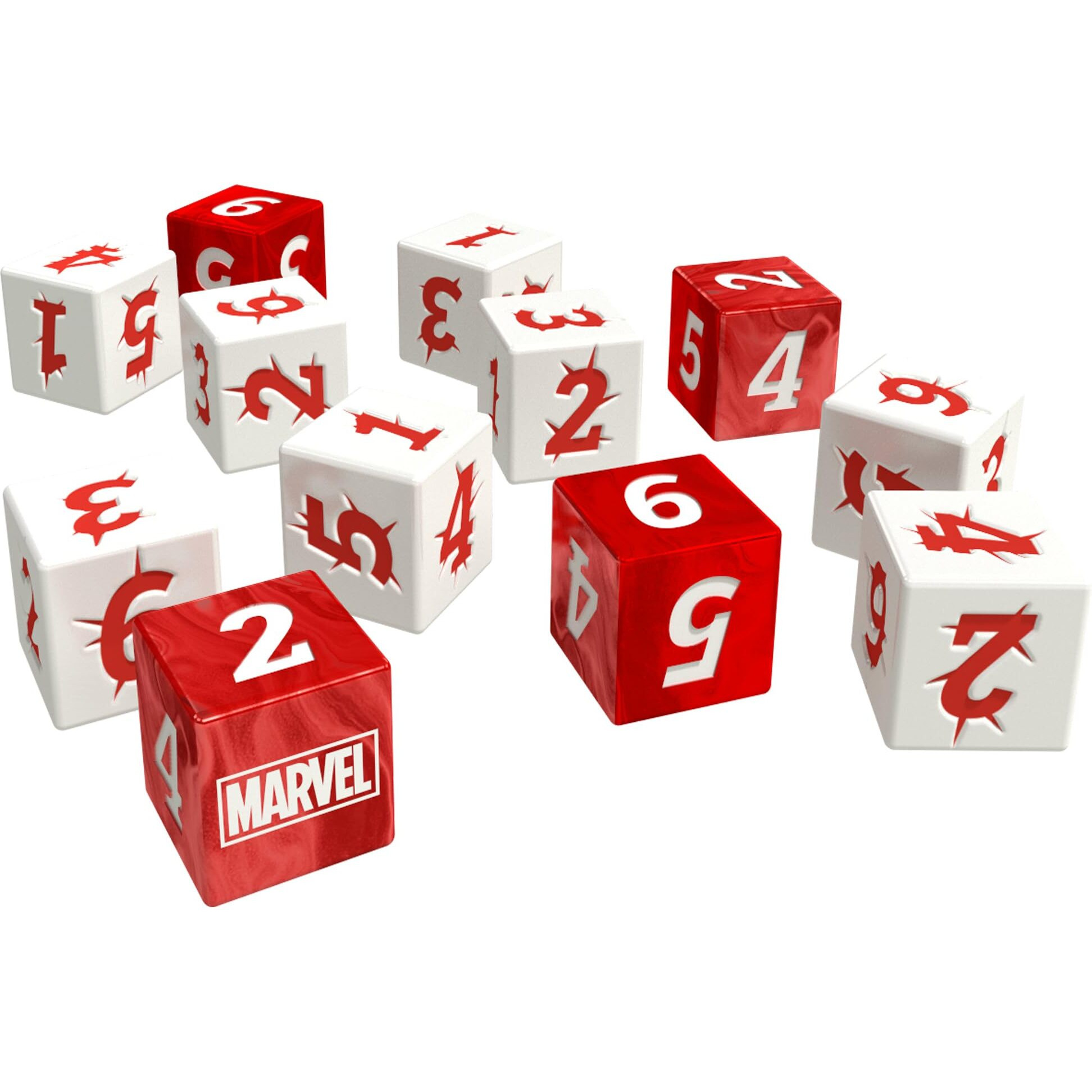 Marvel Multiverse Role-Playing Game Heroic Dice Set Acrylic Dice For Immersive Experience  Official Game Accessory For The Marvel Multiverse Rpg - Made By Cmon