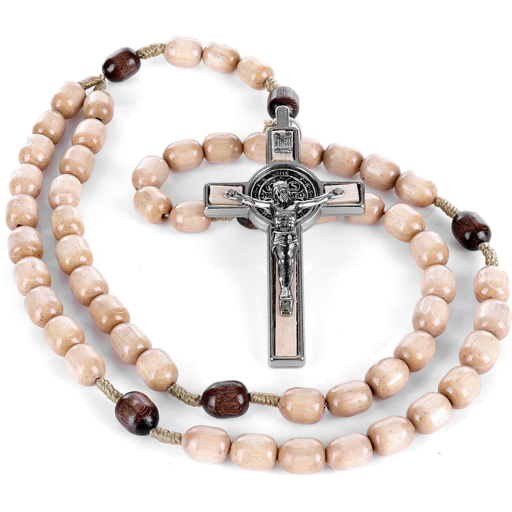Made In Italy Rosary Blessed By Pope Francis Vatican Necklace Rosary For Car Rearview Mirror Rosarios Catolicos Para Hombre Rome Holy Father