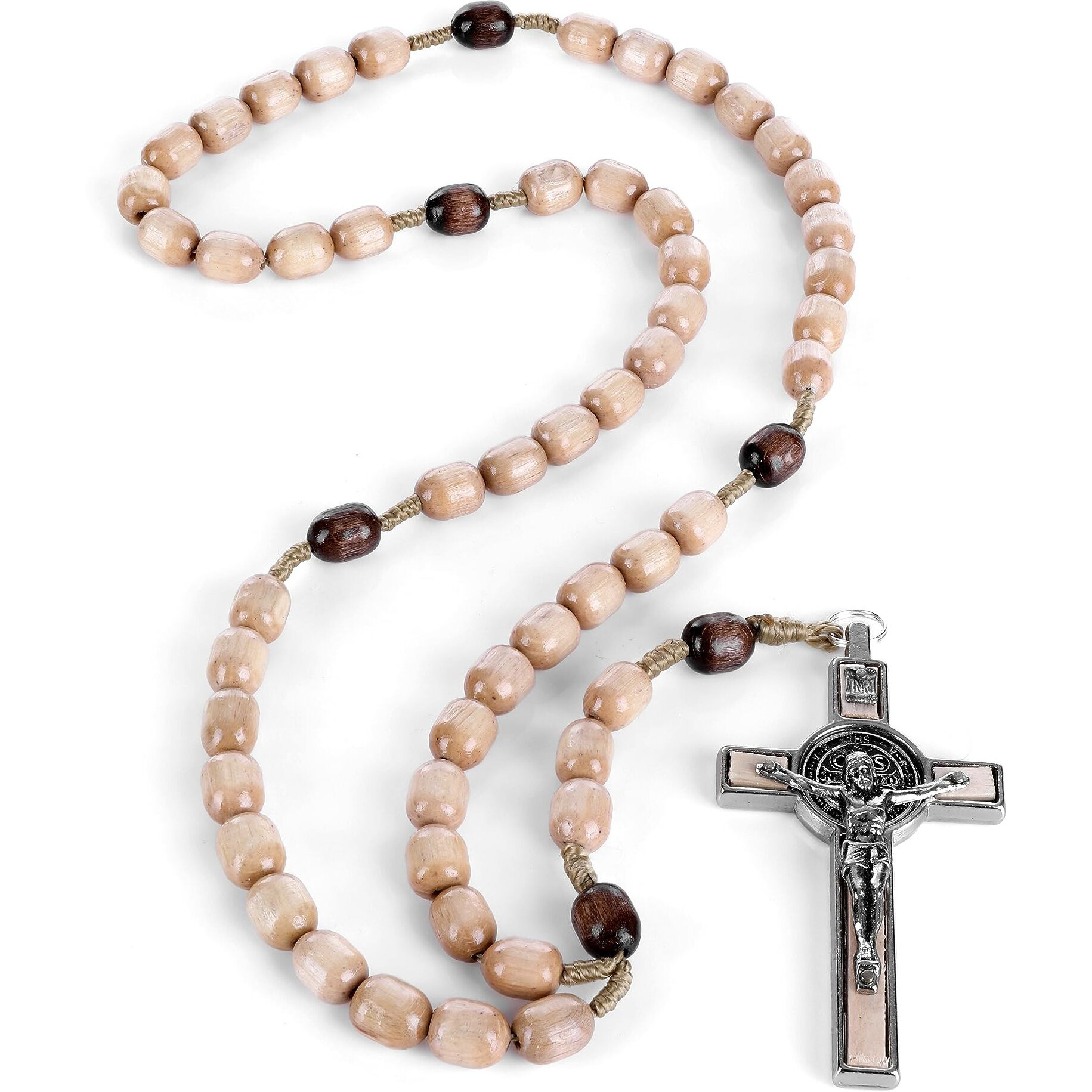 Made In Italy Rosary Blessed By Pope Francis Vatican Necklace Rosary For Car Rearview Mirror Rosarios Catolicos Para Hombre Rome Holy Father