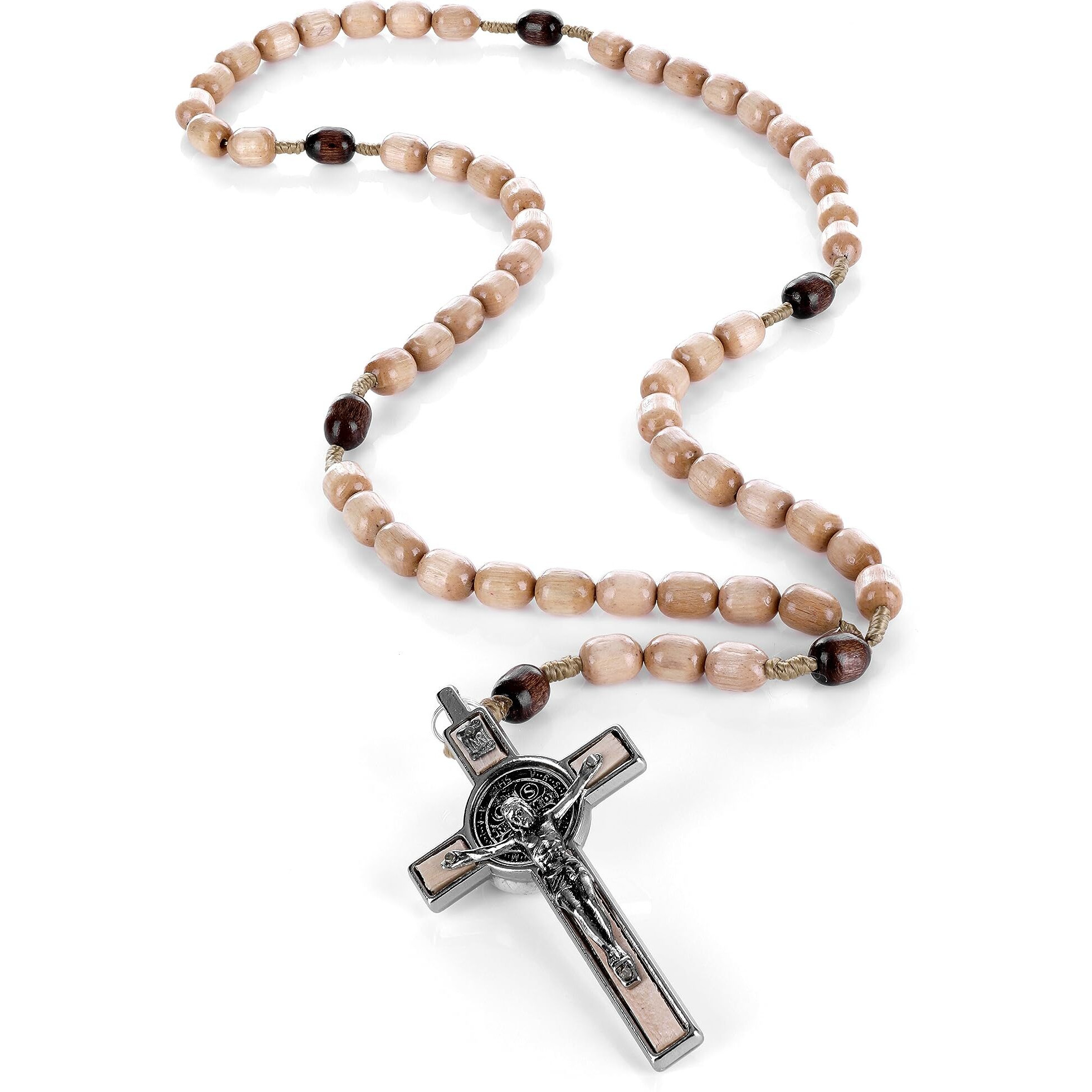 Made In Italy Rosary Blessed By Pope Francis Vatican Necklace Rosary For Car Rearview Mirror Rosarios Catolicos Para Hombre Rome Holy Father