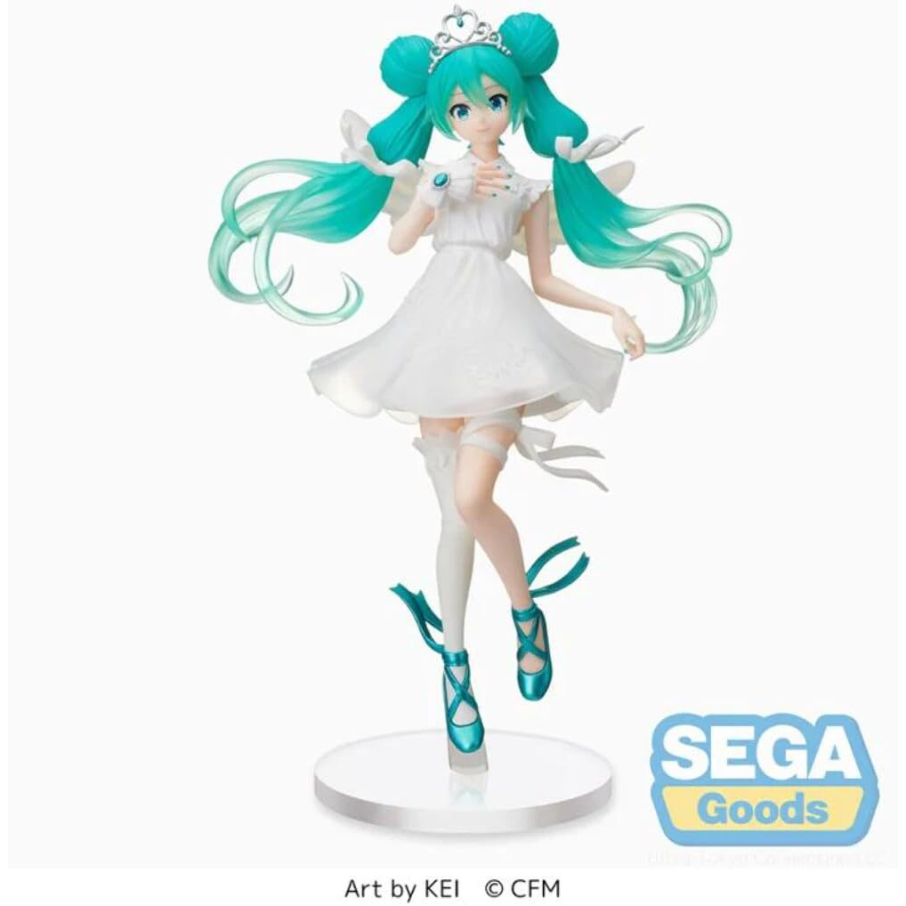 Sega - Hatsune Miku Series Spm Statue - Hatsune Miku 15Th Anniversary Kei Ver.  Black