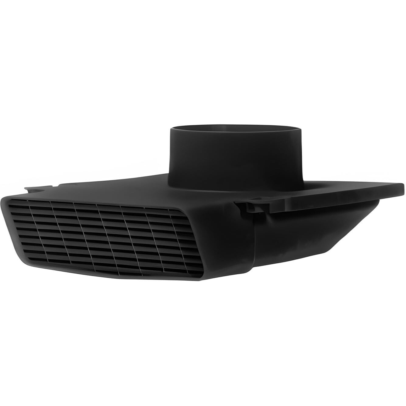 Prevent-It Soffit Vents 4 Inch - Only Design That Prevents Moist Air From Re-Entering Home  Under Eave Exterior Vents For Bathroom Exhaust Fan  Screws Included  Black  1-Pack