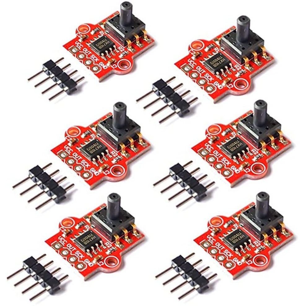 Almocn 6Pcs 3.3-5V Digital Barometric Air Pressure Sensor Module Liquid Water Level Controller Board 0-40Kpa For Arduino