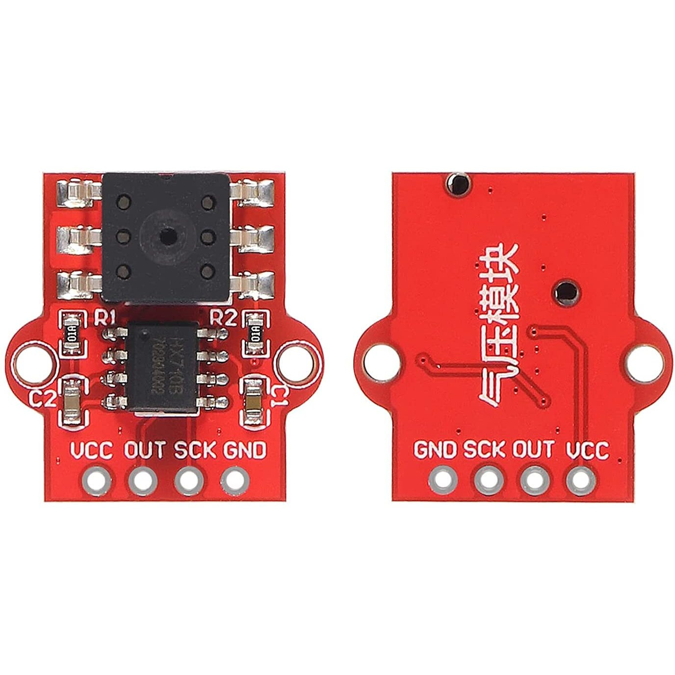 Almocn 6Pcs 3.3-5V Digital Barometric Air Pressure Sensor Module Liquid Water Level Controller Board 0-40Kpa For Arduino