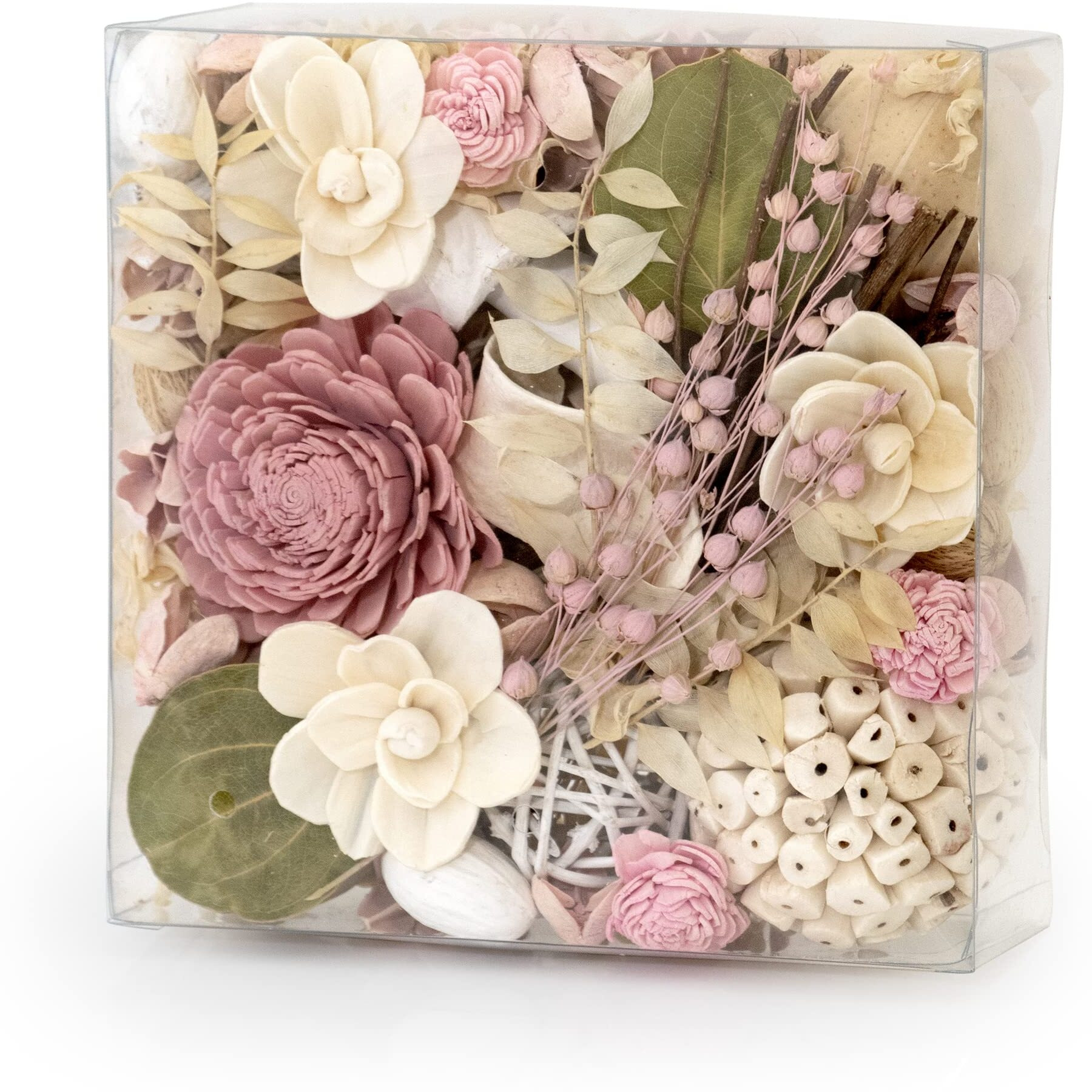 Andaluca Maison Box Fragrance Potpourri Decorative Vase & Bowl Filler Home DCor (Pink Jasmine)