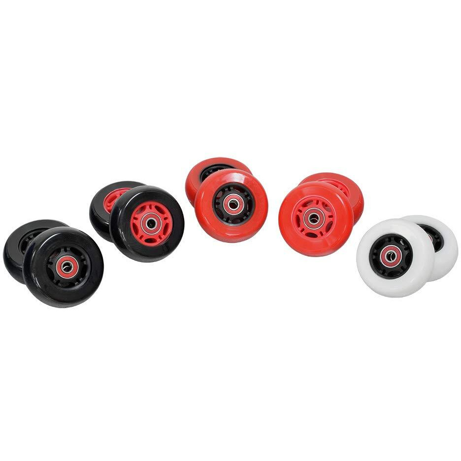 Alveytech 76 Mm X 30 Mm Caster Wheels For The Razor Crazy Cart (V7+)  Shift (V1+)  And The Xl (V3+) (Set Of 2) (Black Wheel Black Hub) - Replacement Scooter Wheel Parts  Kids Drifting E-Scooter