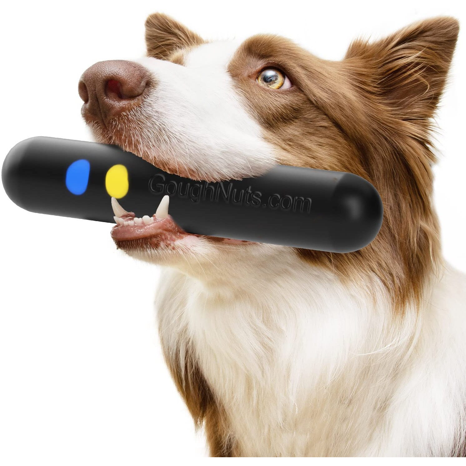 Goughnuts - Dog Toys For Aggressive Chewers | Virtually Indestructible Dog Toys For Breeds Such As Pit Bulls And German Shepherds | Heavy Duty Rubber Stick Toy | Large