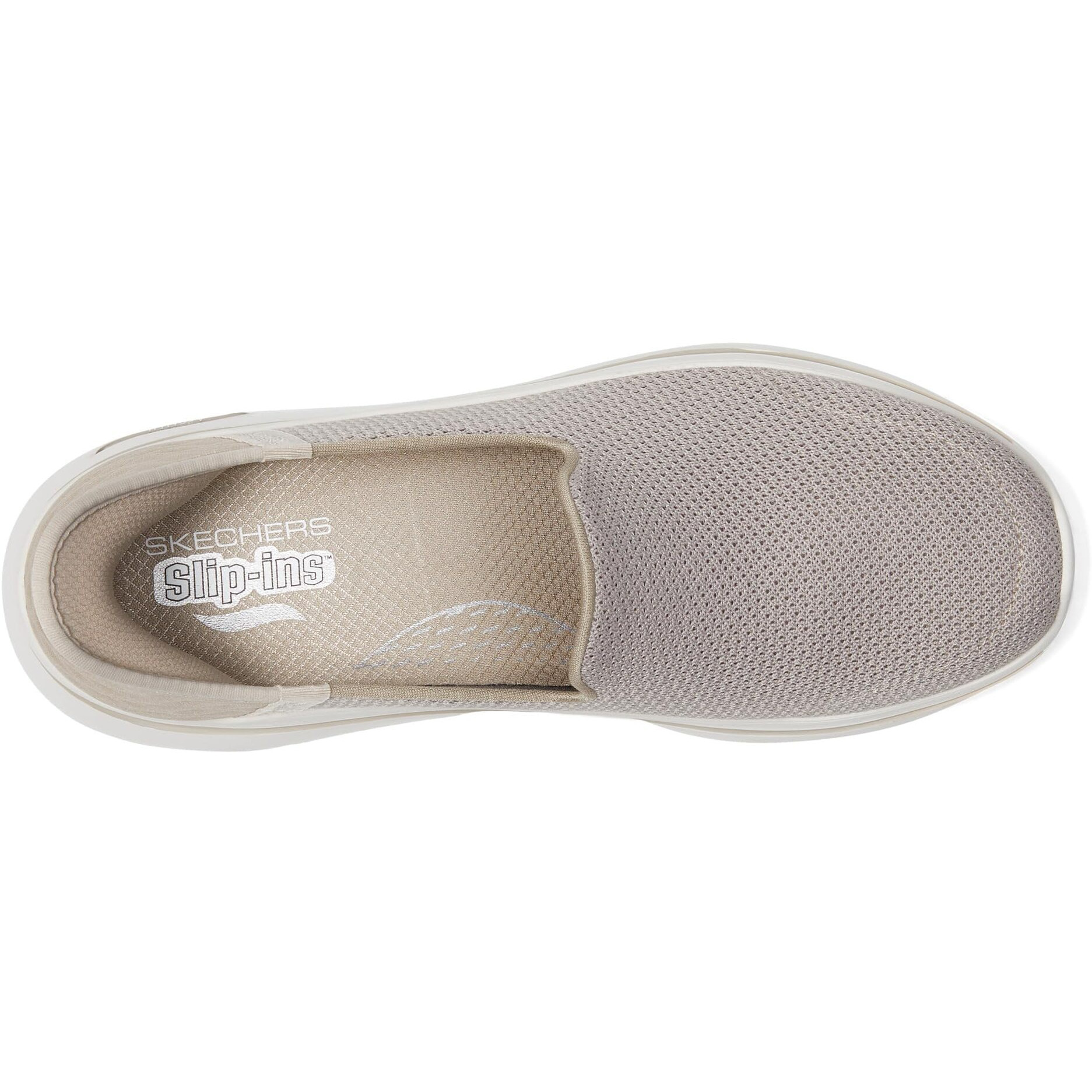 Skechers Women's Go Walk Arch Fit 2.0 Delara Hands Free Slip-Ins Sneaker  Taupe  9