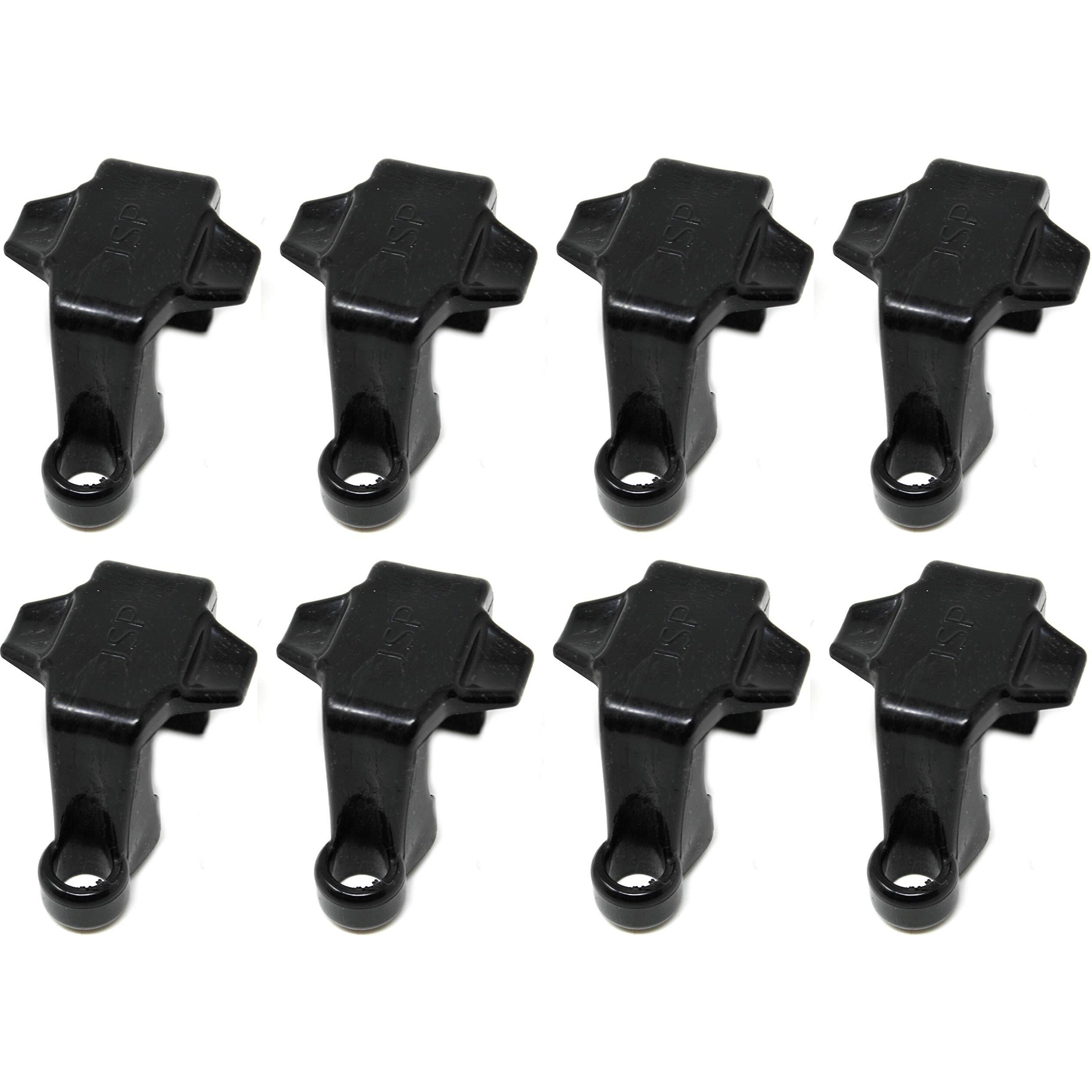Jsp Manufacturing Black Plastic Pontoon Boat Square Rail Fender Adjuster Hanger Clip (8)