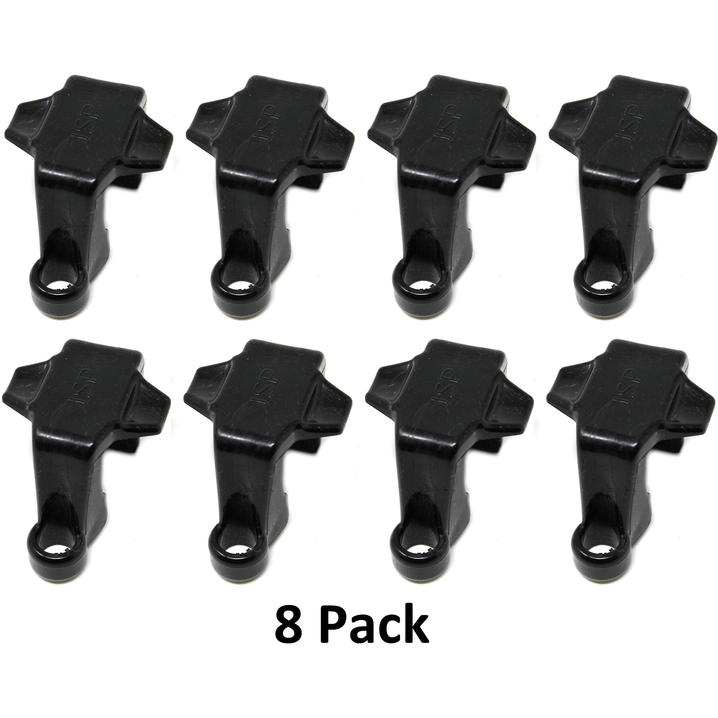 Jsp Manufacturing Black Plastic Pontoon Boat Square Rail Fender Adjuster Hanger Clip (8)