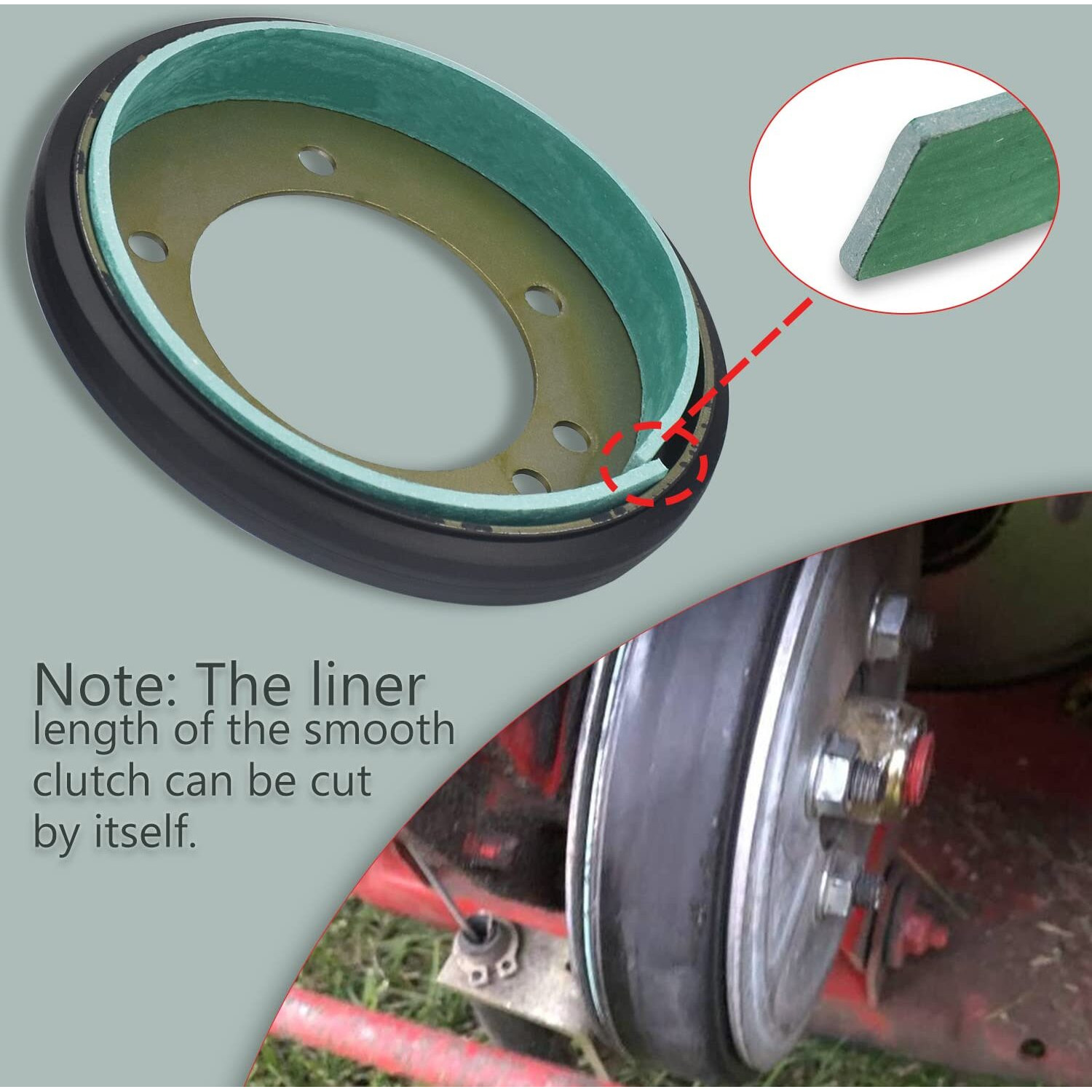 04743700 Lawn Tractor Drive Disc Kit With Liner/Friction Wheel  Compatible With Snapper Riding Clutch Disc  Replace Models 240-975  7053103  7600135  5-3103  5-7423 (Od 6"" Id 5-1/8"") (2 Pack)