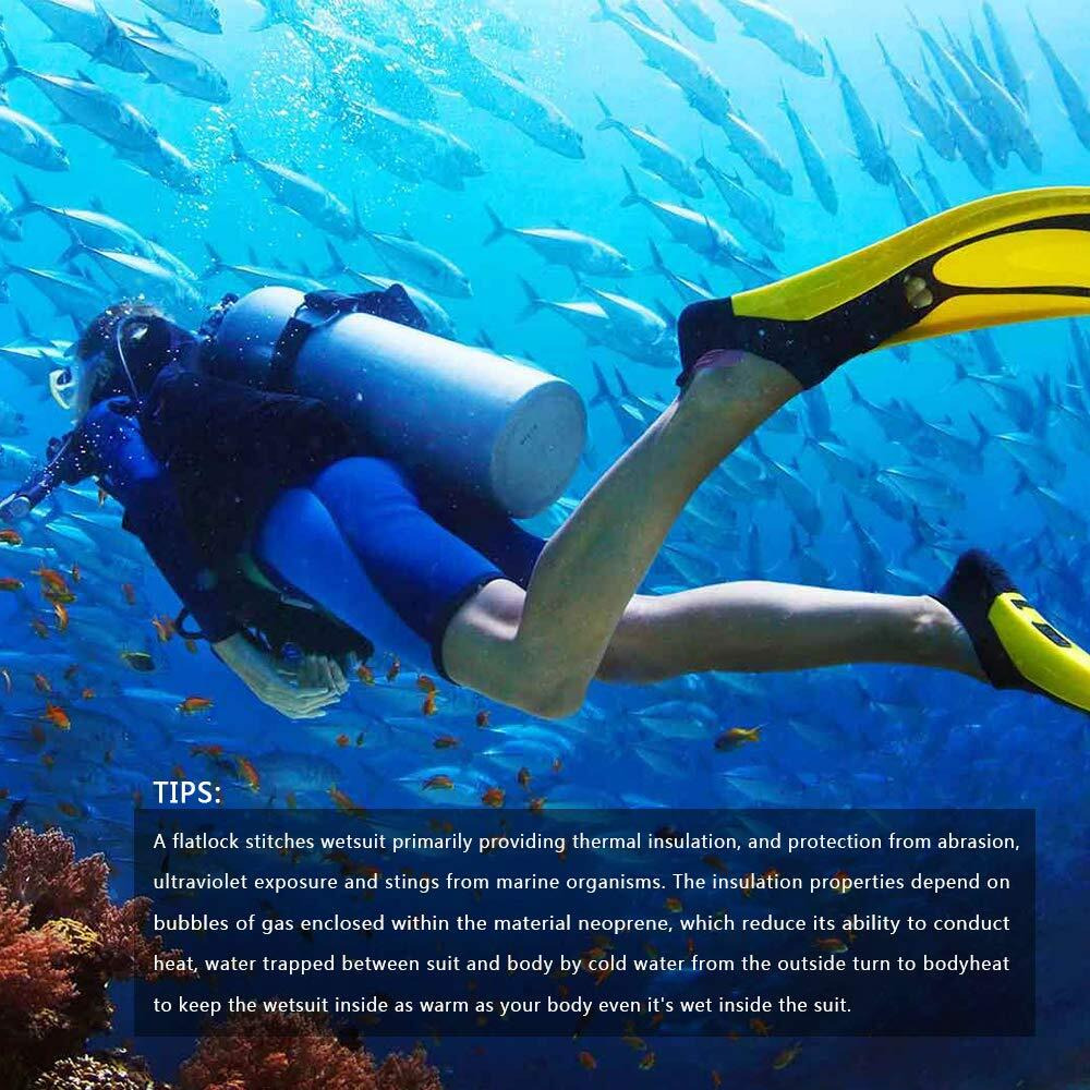 Seaskin Mens 3Mm Shorty Wetsuit Womens  Full Body Diving Suit Front Zip Wetsuit For Diving Snorkeling Surfing Swimming
