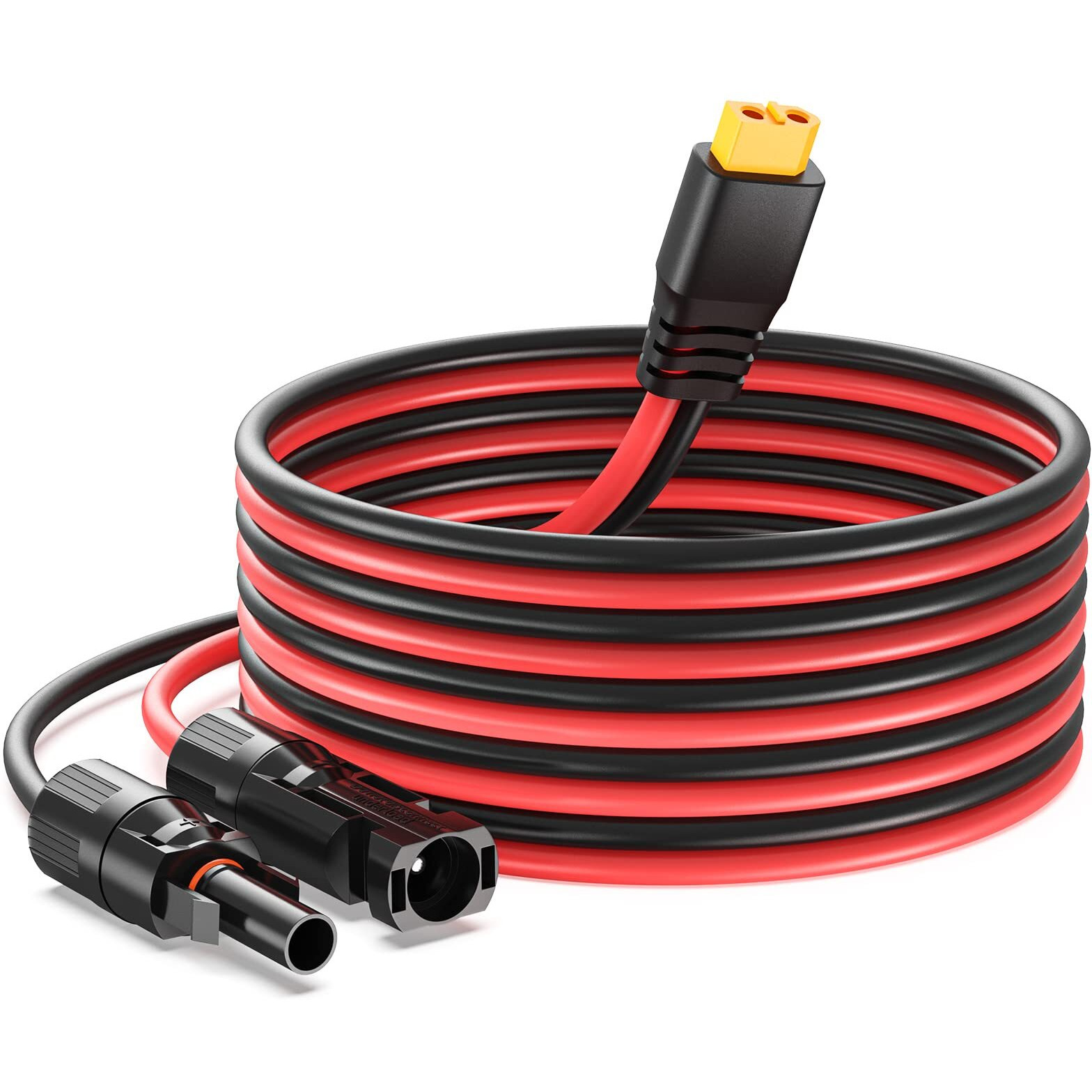 Bateria Power Solar To Xt60 Charge Extension Cable 12Awg 10Ft Solar Connector To Xt60 Adapter Cable For Solar Panel To Lifepo4 Battery Rv Portable Power Station Solar Generator