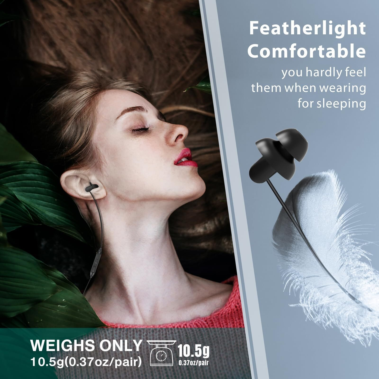 Hearprotek [2 Pairs Sleep Earbuds  Usb C Earphones Headphones With Microphone-Silicone Noise Isolation Type C Earbuds Sleep Buds For Android Phone Ideal For Sleeping  Snoring  Relaxation  Air Travel