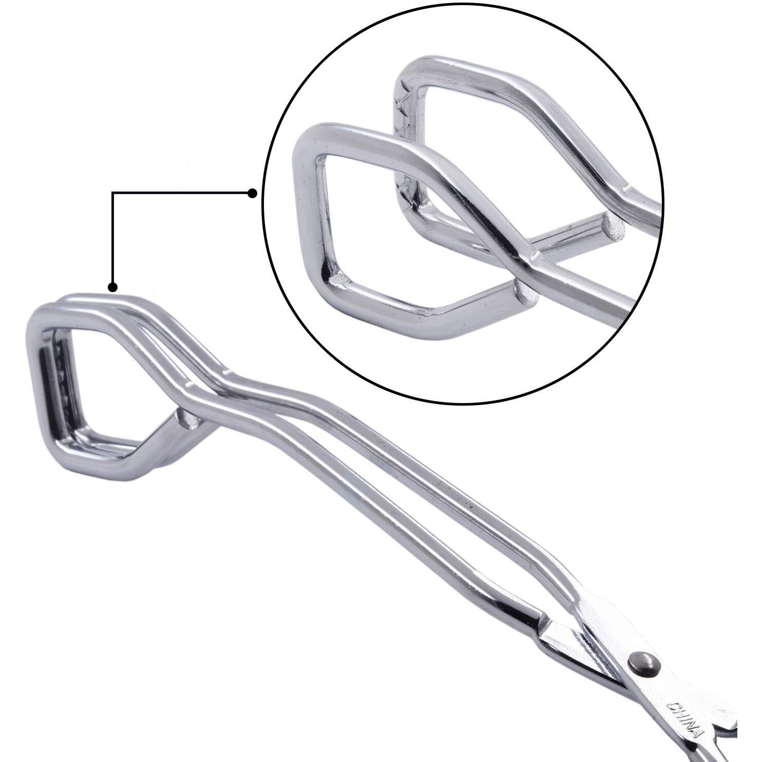 Hinmay Kitchen Scissor Tongs 11-Inch Heavy Duty Stainless Steel Scissor Cooking Tongs