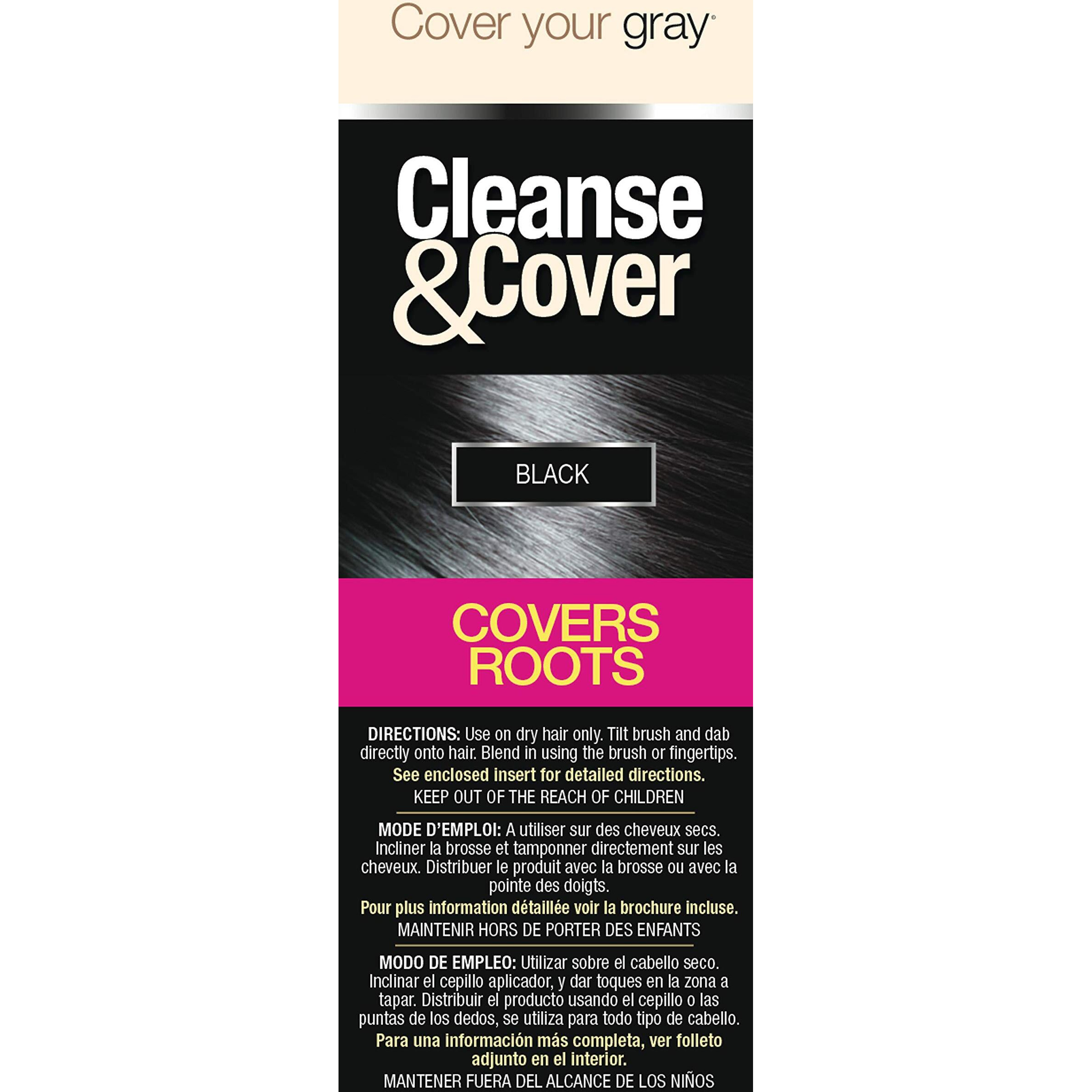 Cover Your Gray Cleanse And Cover Hair Freshener - Black