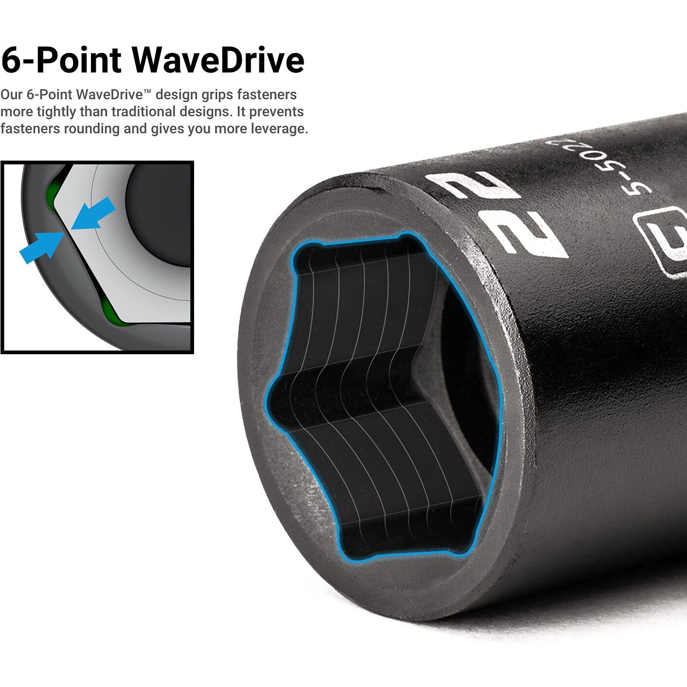 Capri Tools 21 Mm Stubby Impact Socket  3/8 In. Drive  6 Point  Metric