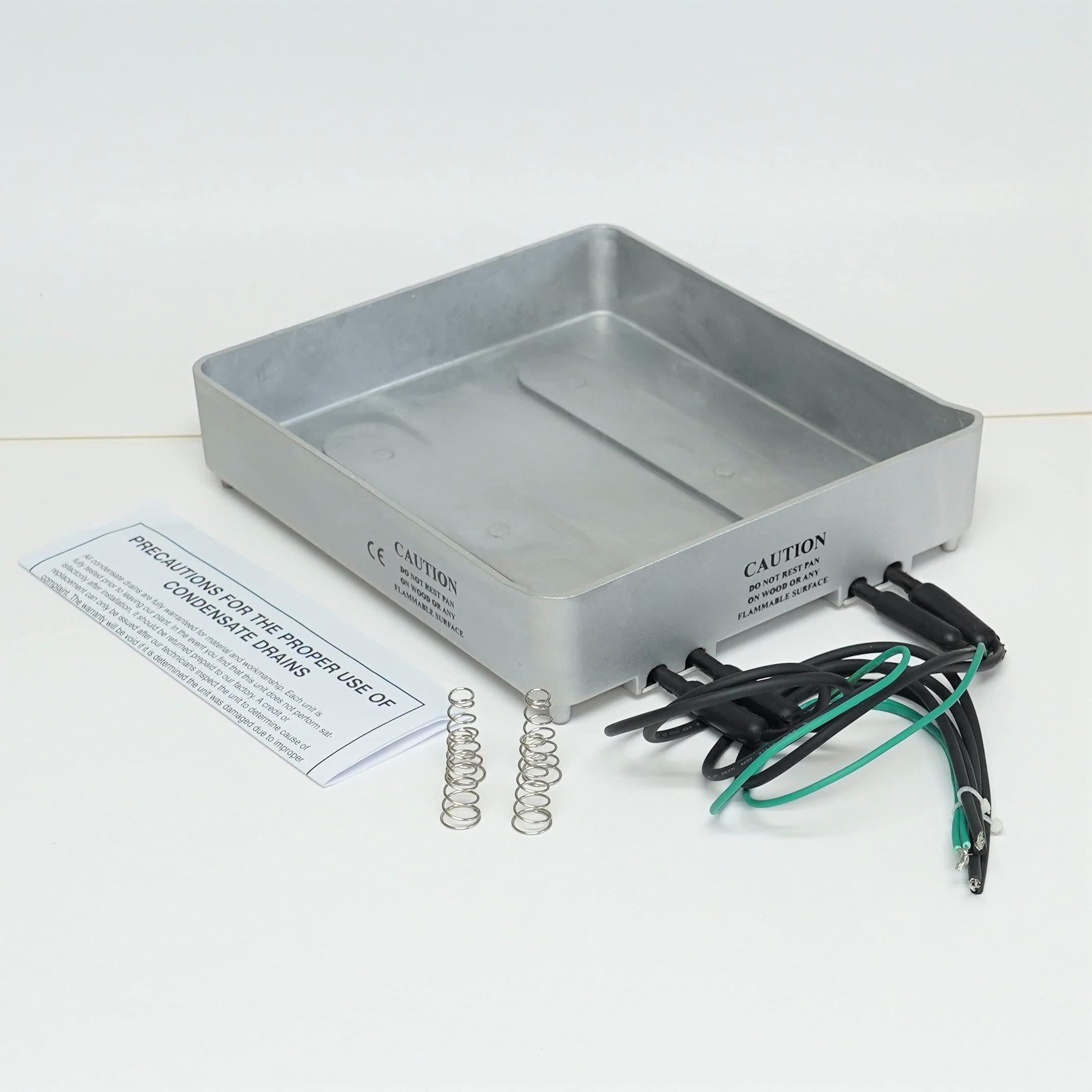 Supco 75-220 Condensate Drain Pan 220 Volt 320 Watts 75 Ounce 10"" X 9"" X 2 3/4""