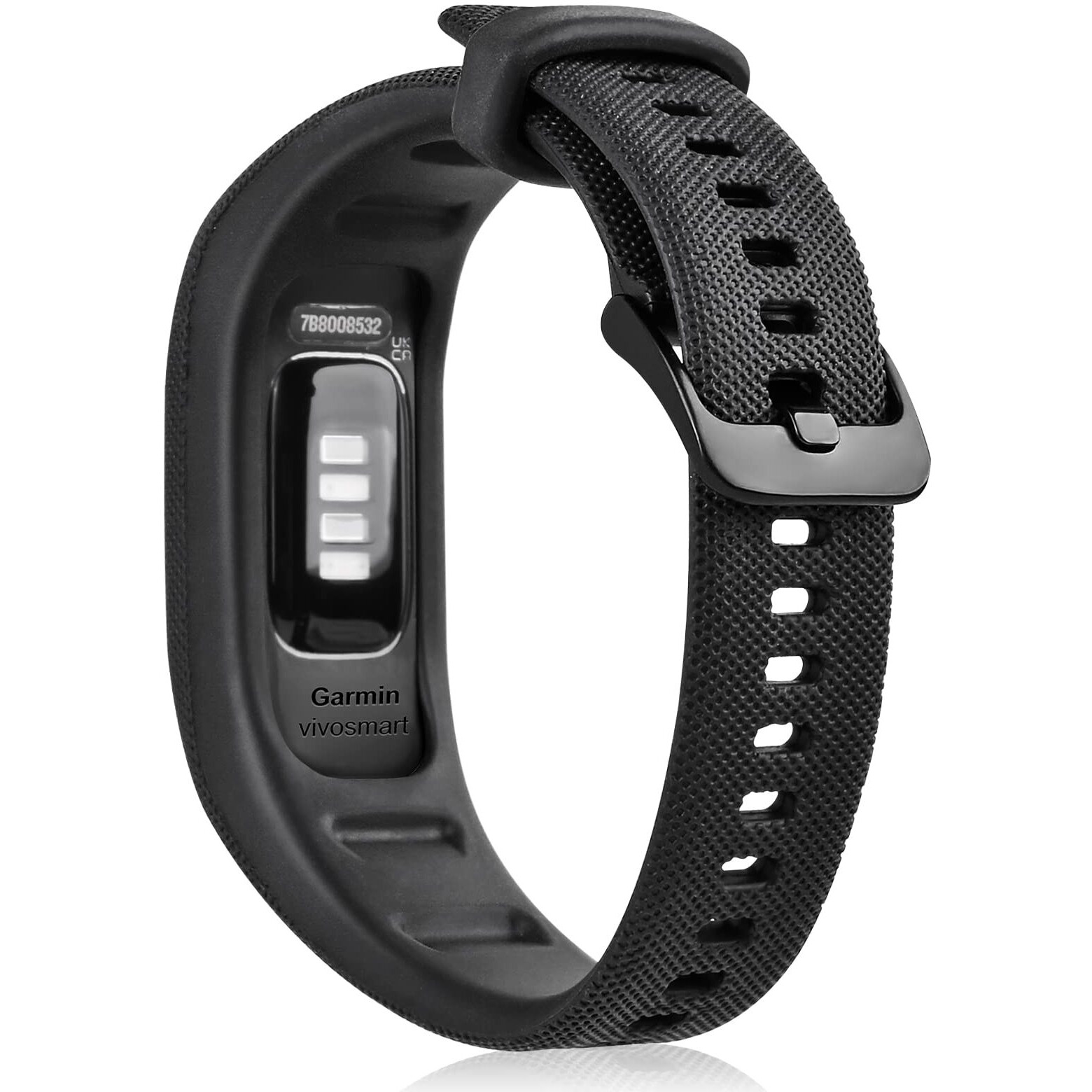 C2D Joy Strap Tpu Wristband Compatible With Garmin Vivosmart 4  Activity And Fitness Tracker (Black) Medium