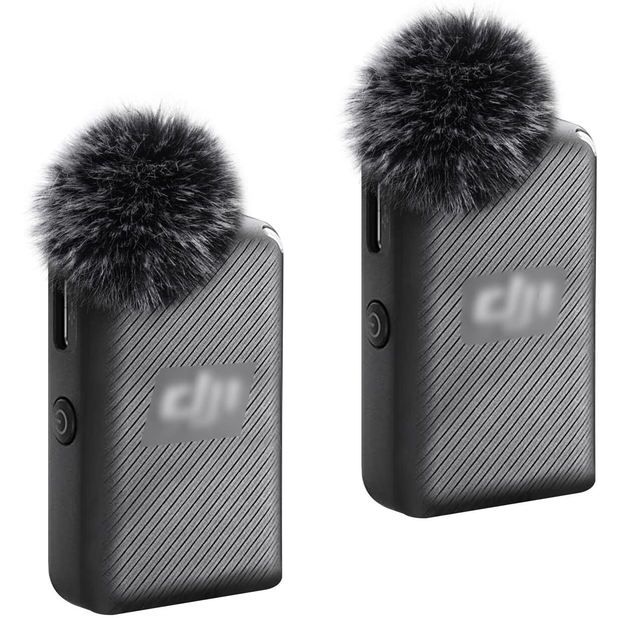 Microphone Windscreen Wind Muff Compatible With Dji Mic Wireless Lavalier Microphone Furry Cover(2-Pack)