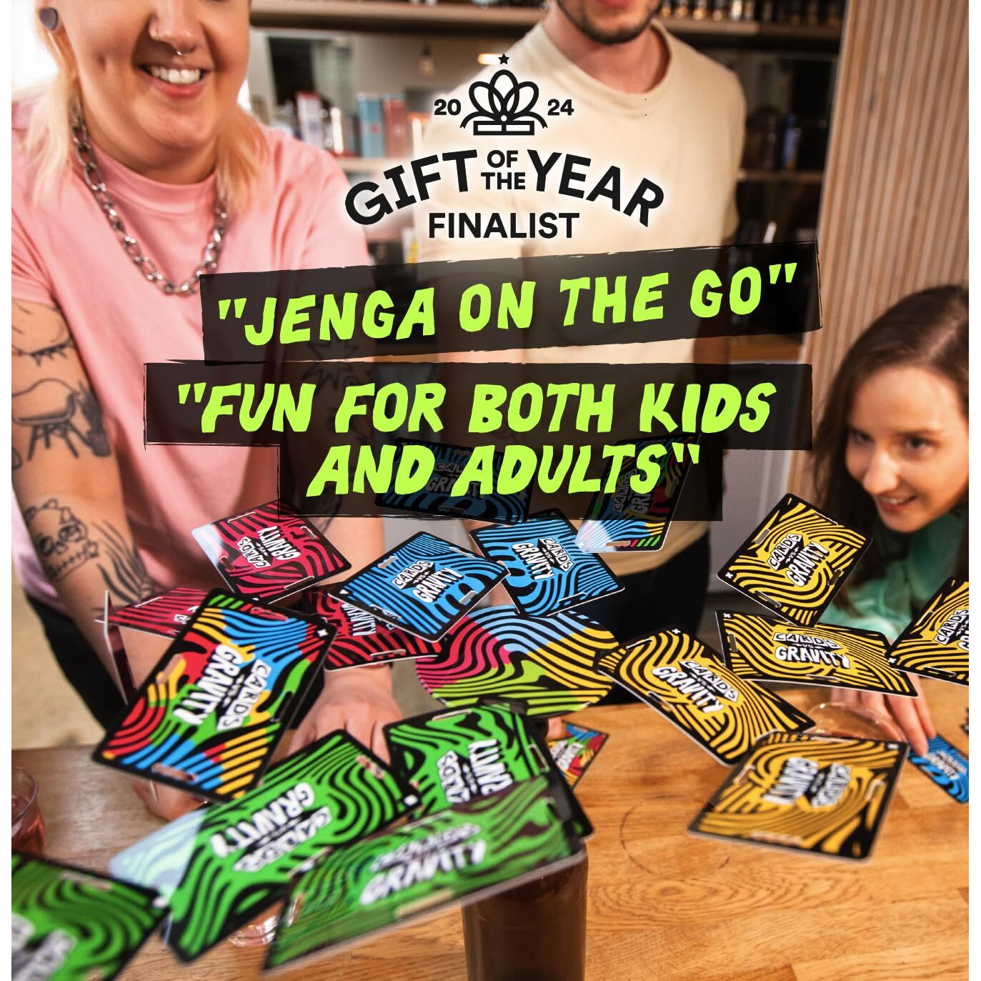 Big Potato Cards Vs Gravity The Gravity-Defying  Card-Balancing Game | Fun Card Game | 2-4 Players