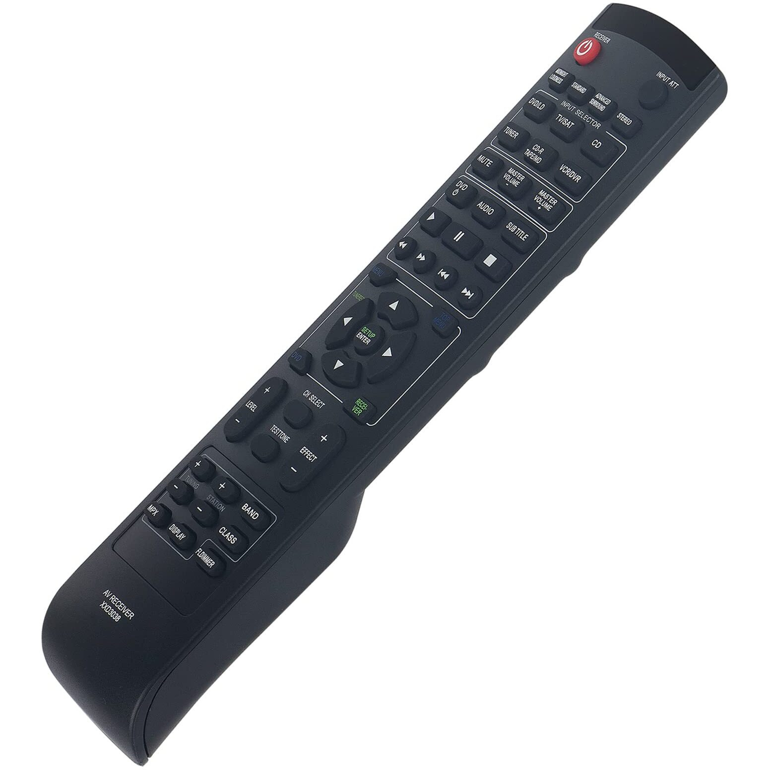 Xxd3038 Replaced Remote Fit For Pioneer Av Receiver Vsx-D412K Vsx-D412 Vsxd412S Htp220K Htp220S Vsx-D511 Vsx-D411-S Vsx-D512 Vsx-14 Vsx-D411 Htp620Dv Full Htp620Dvfull