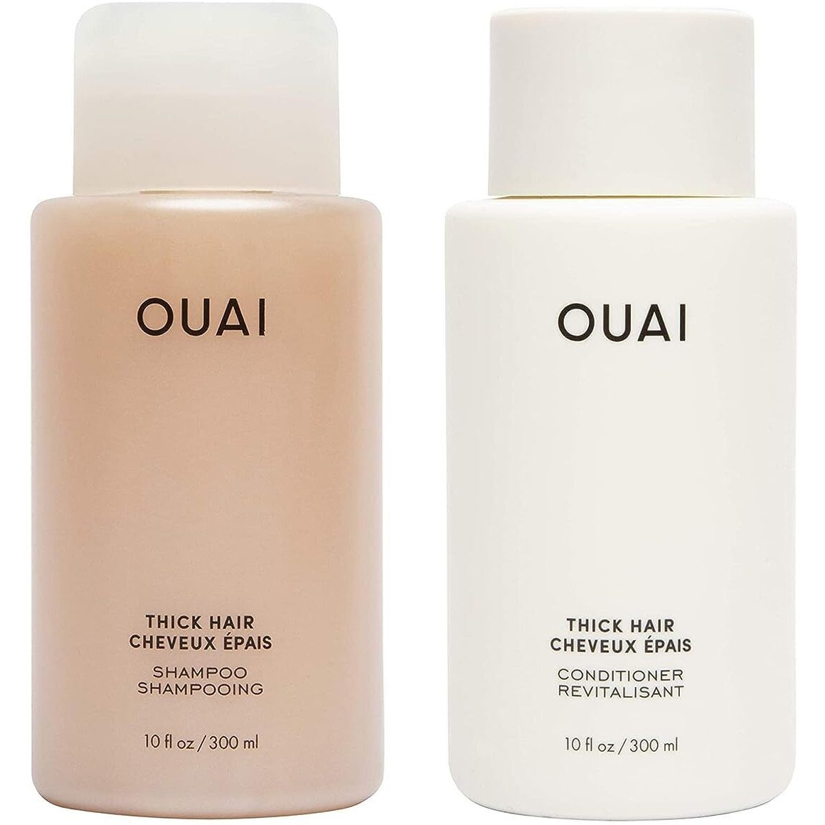 Ouai Thick Shampoo And Conditioner Set - Sulfate Free Shampoo And Conditioner For Thick Hair - Made With Keratin  Marshmallow Root  Shea Butter & Avocado Oil - Free Of Parabens & Phthalates (10 Fl Oz)