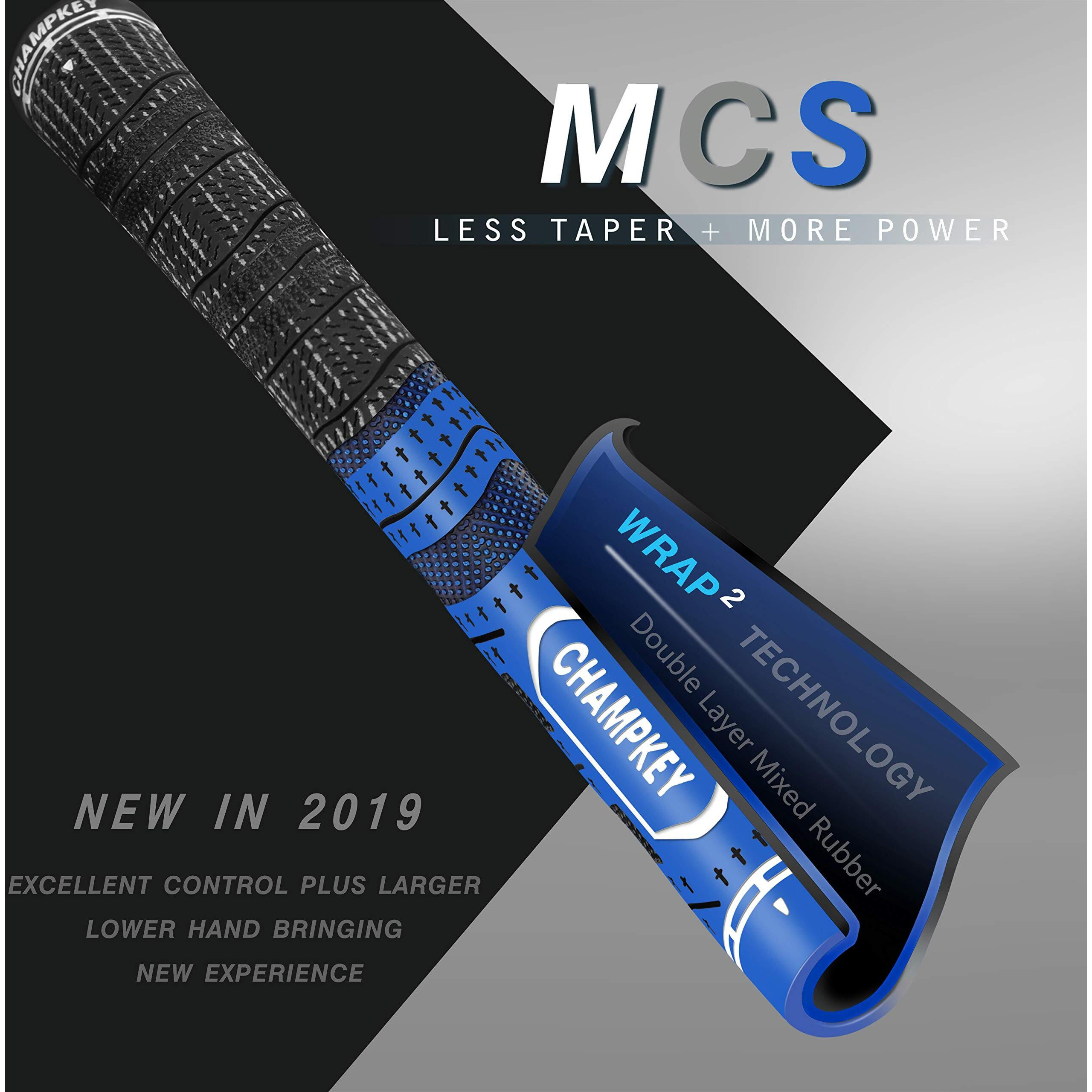 Champkey Premium Hybrid Golf Grips 13 Pack - All Weather Performance Golf Club Grips - Choose Between 13 Grips With Full Kits And 13 Grips