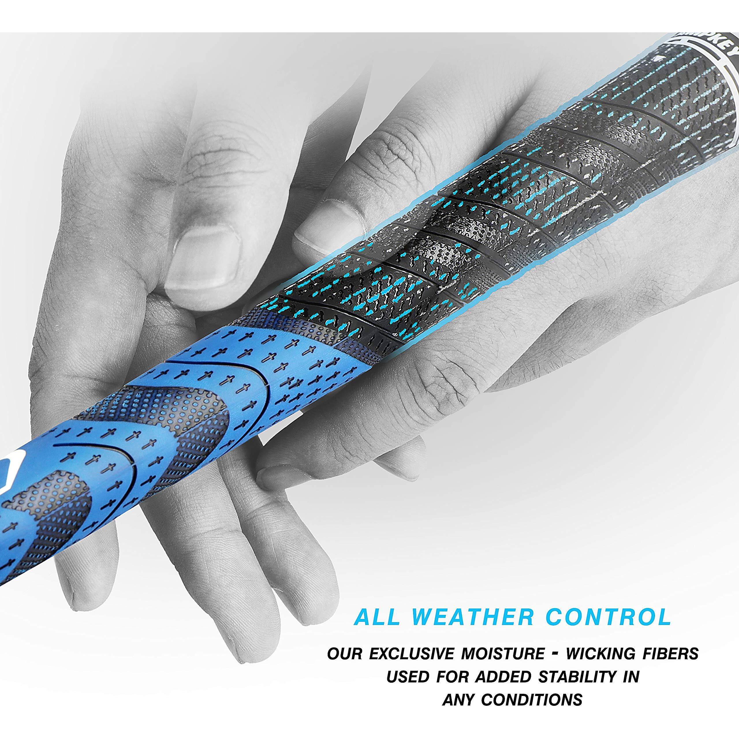 Champkey Premium Hybrid Golf Grips 13 Pack - All Weather Performance Golf Club Grips - Choose Between 13 Grips With Full Kits And 13 Grips