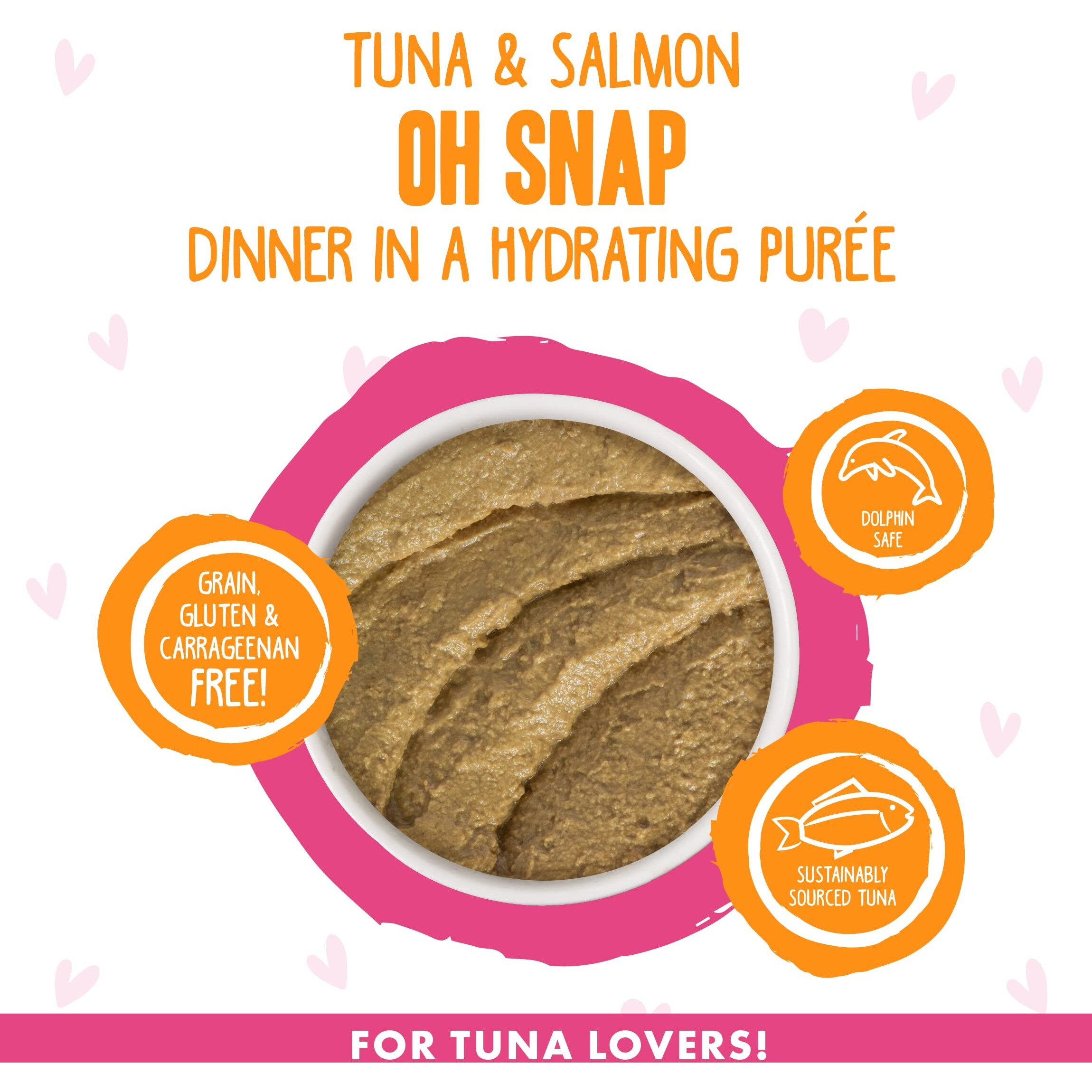 Weruva B.F.F. Play - Best Feline Friend Pat Lovers  Aw Yeah  Tuna & Salmon Oh Snap With Tuna & Salmon  5.5Oz Can (Pack Of 8)