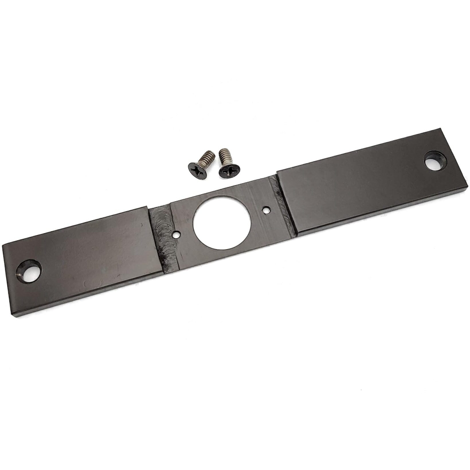 Mortise Cut-Out Conversion Plate 8"" X 1-1/4"" | Mortise 86 Prep To Cylindrical 161 Prep | Tuff Strike | Oil Rubbed Bronze