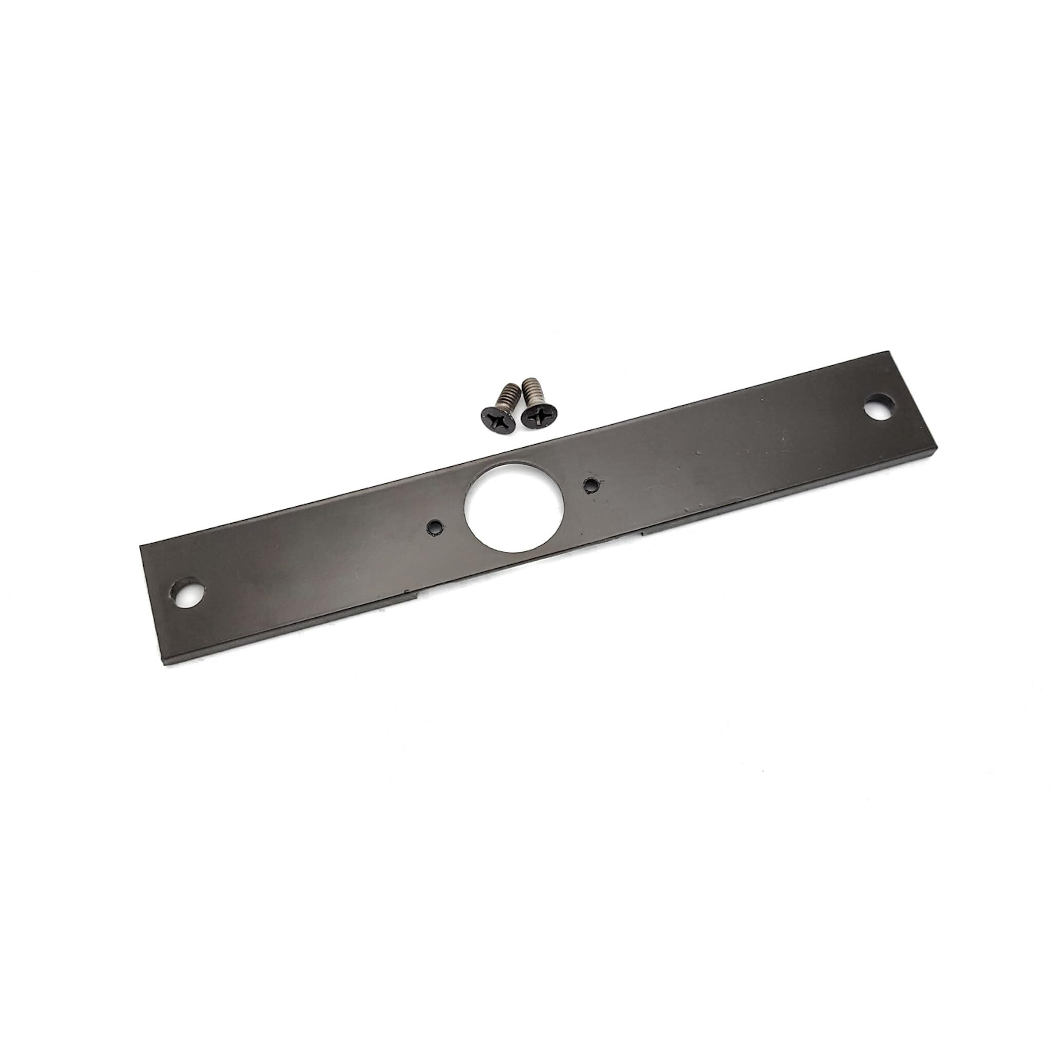 Mortise Cut-Out Conversion Plate 8"" X 1-1/4"" | Mortise 86 Prep To Cylindrical 161 Prep | Tuff Strike | Oil Rubbed Bronze