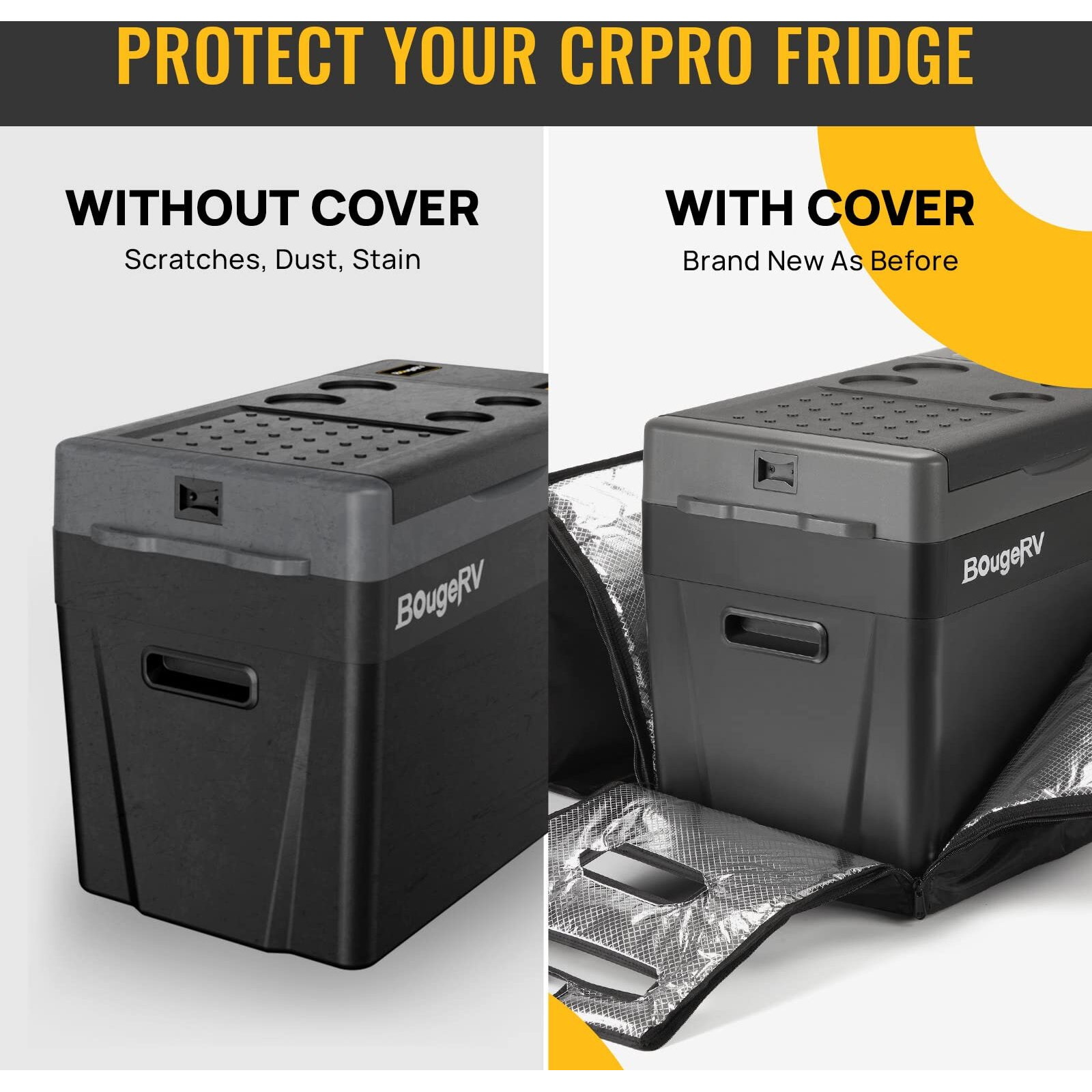 Bougerv Crpro 30 Quart Insulated Protective Cover  12 Volt Portable Car Refrigerator Carrying Case Only For Crpro 30 Quart Refrigerator (Refrigerator Not Included)