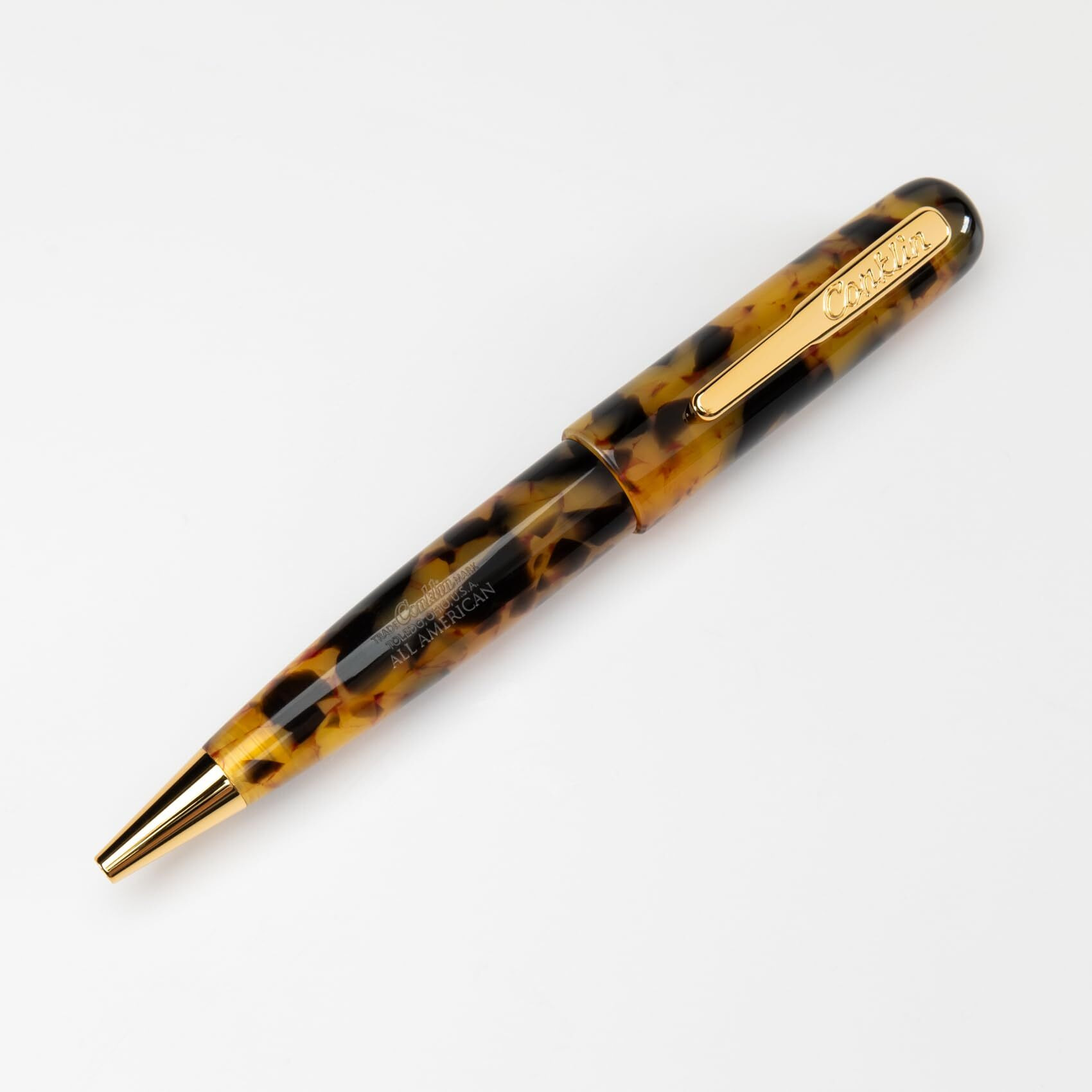 Conklin All American Ballpoint Pen  Tortoiseshell (Ck71425)