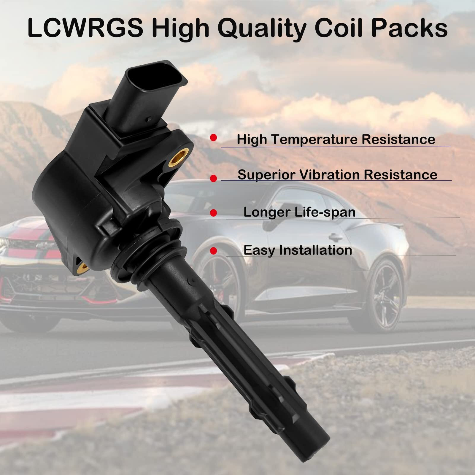 Set Of 6 Ignition Coil Pack Fits For 3.5L V6 Mercedes Benz E350 Ml350 Glk350 R350 C230 C280 C300 C350 Slk350 Clk350 2006 2007 2008 2009 2010 2011 2012 2013 Coils Replaces Uf535