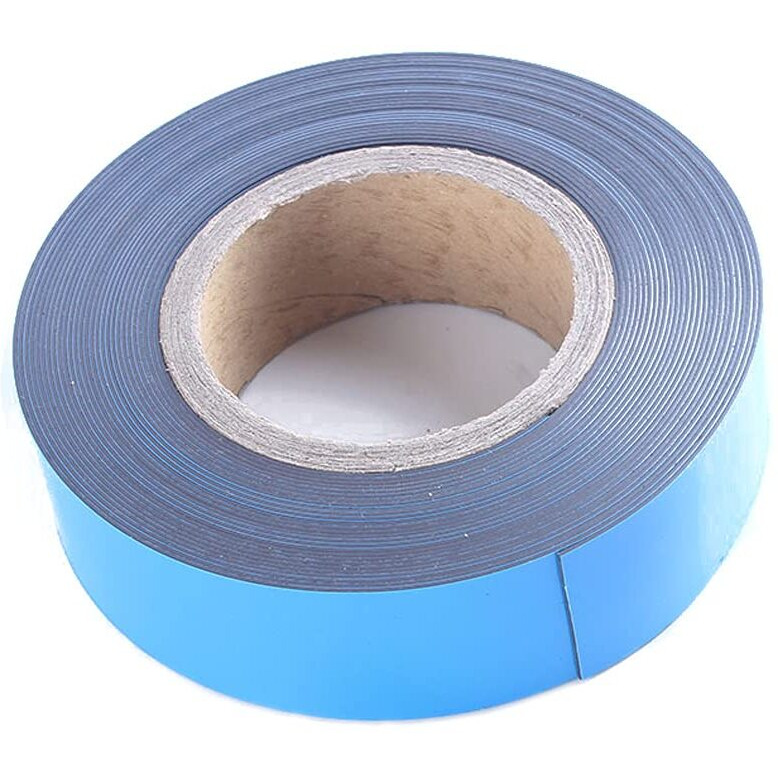 Magnetic Tape Roll Color Magnet Strips - Dry Erase Whiteboard Graphic Art Tape/ 40Mmx33Ft Grid Marking Line Shelf Label Tape(Blue)
