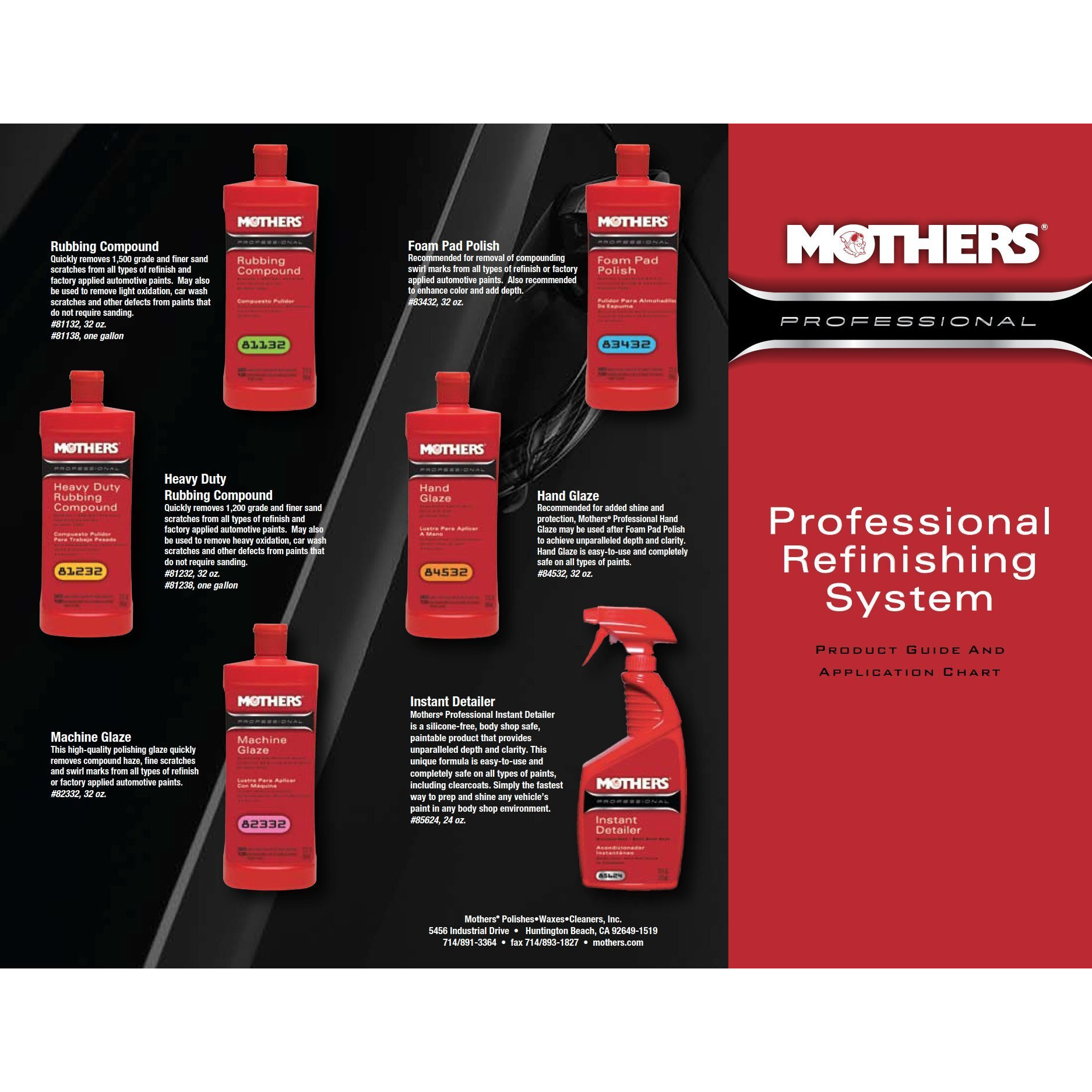 Mothers 81232 Professional Heavy Duty Rubbing Compound - 32 Oz.   Red