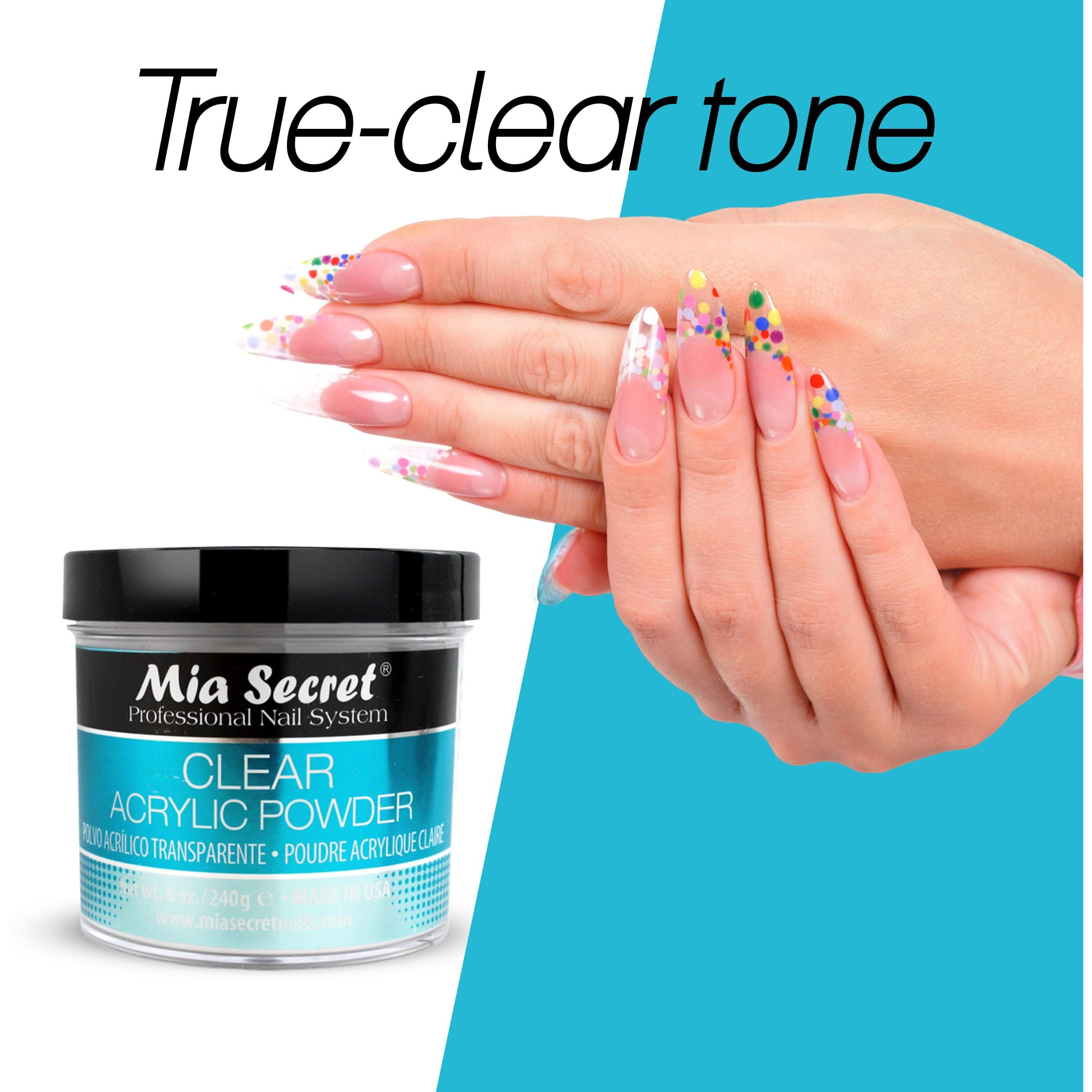 Mia Secret Clear Acrylic Powder (8Oz)