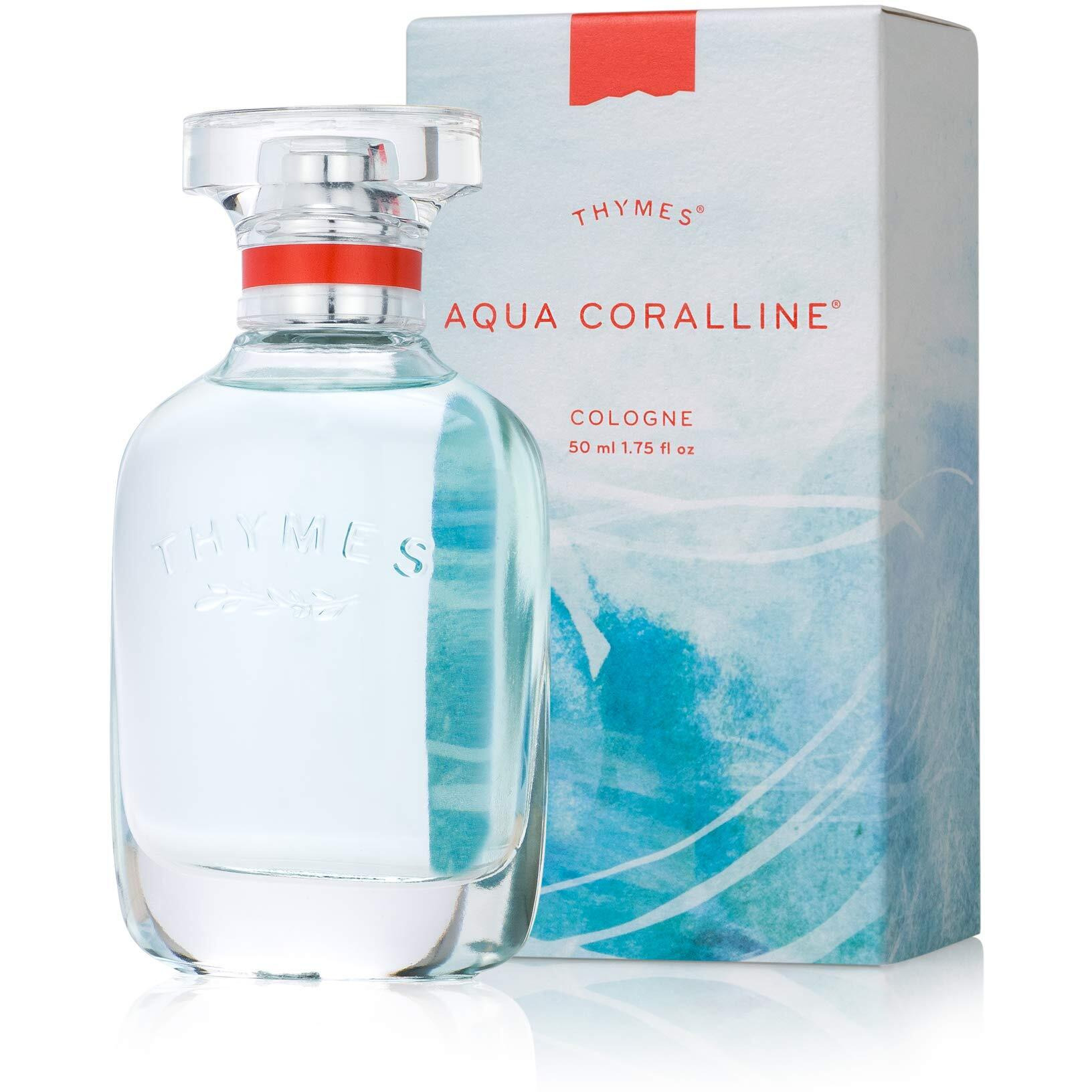 Thymes - Aqua Coralline Cologne - Refreshing Beach Fragrance - 1.75 Oz