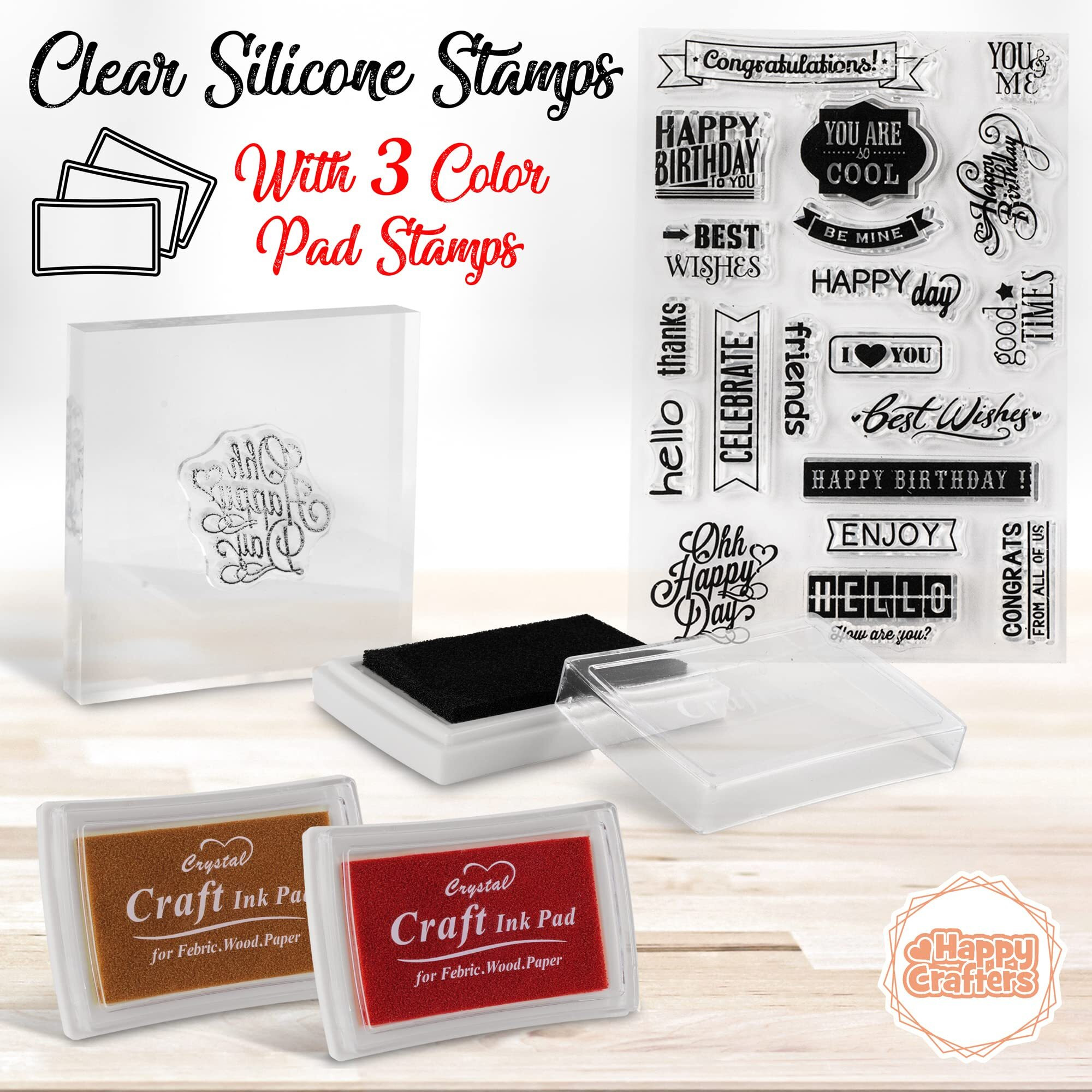 Card Making Kits For Adults And Kids- 24 Blank Greeting Cards And Envelopes With Supplies And Stamp Set- Giftable Diy Greeting Card Set- Happy Birthday Holiday Baby Shower Congratulations Thank You