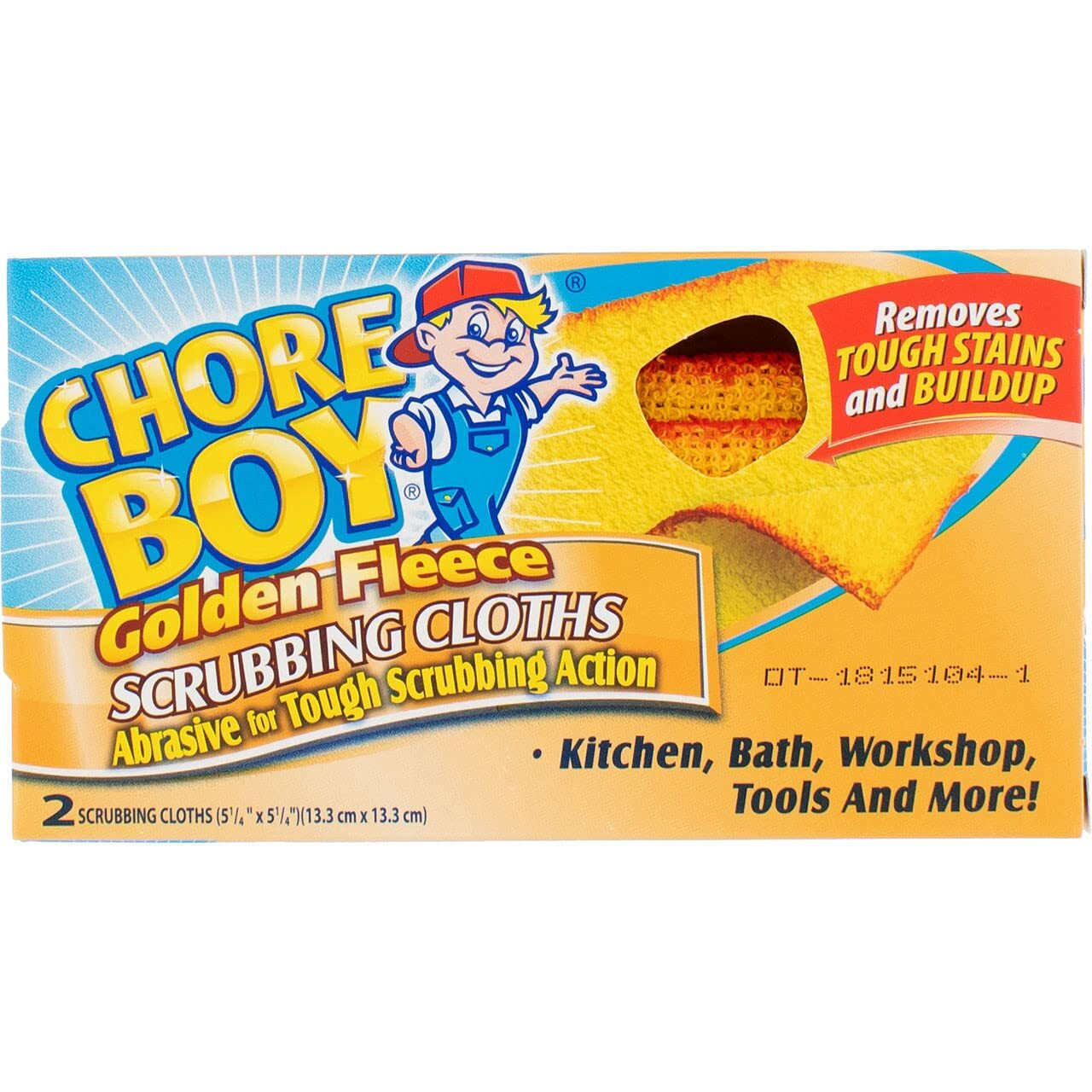 Chore Boy Golden Fleece Scrubbing Cloth  2 Ct-2 Pk