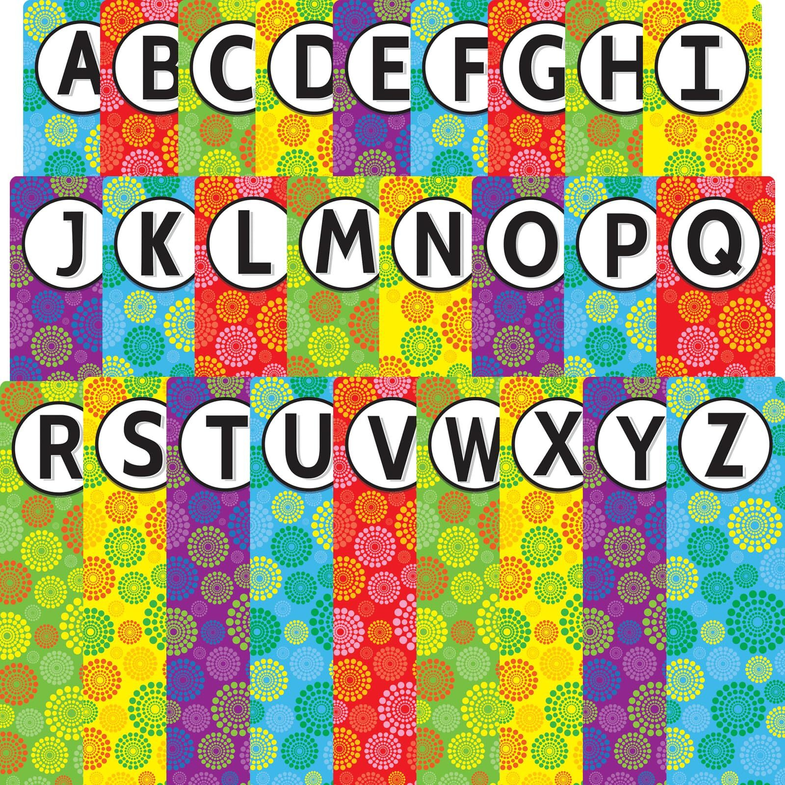 Really Good Stuff Classroom Library Alphabet Book Dividers - 26 Assorted Color Dividers For Organizing Books - Teacher Supplies For Classroom And Bookshelf Markers For Shelves